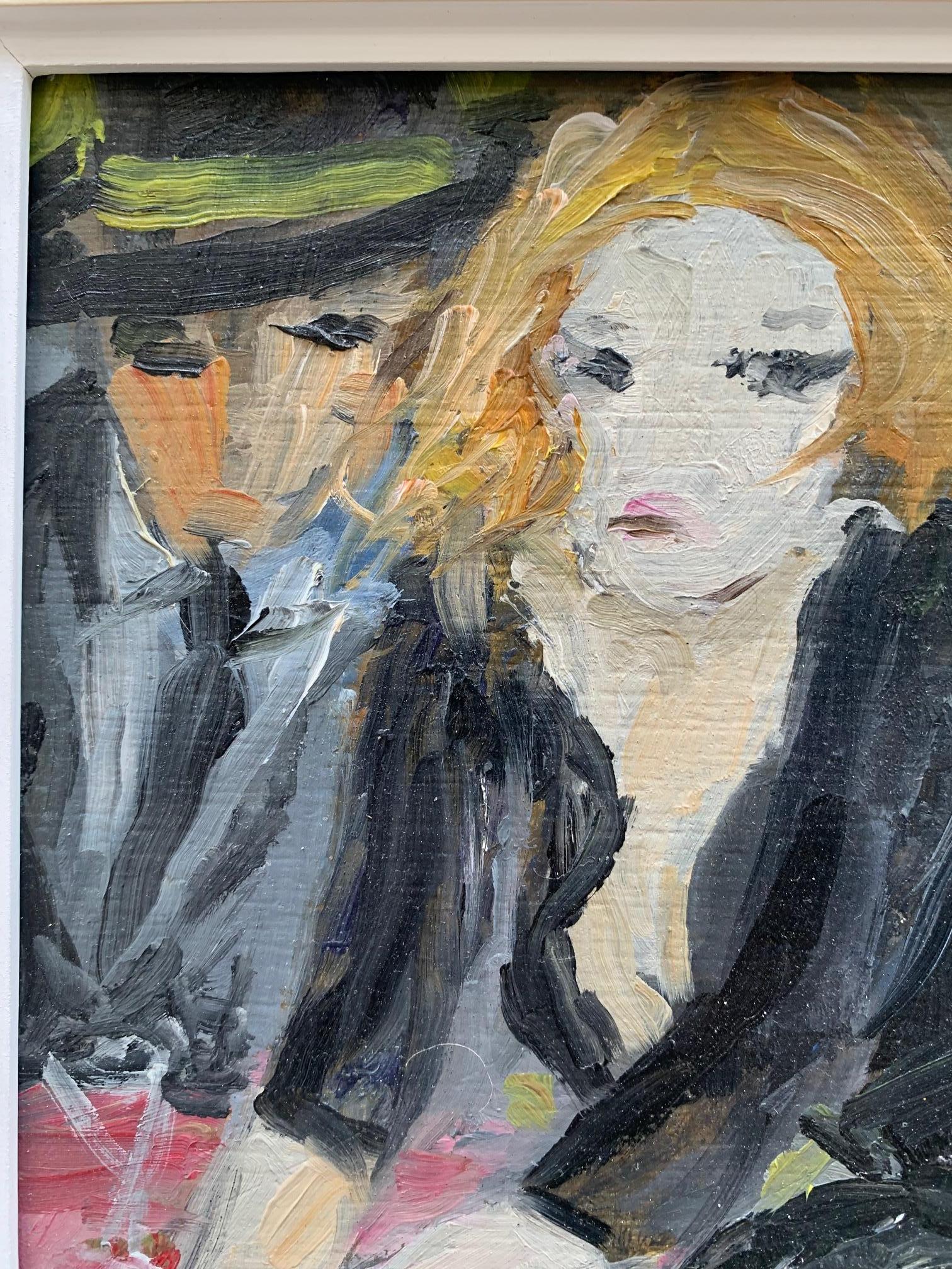 Cafe De Bruno Paoli - Pintura Figurativa en venta 3