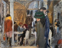 Café de Bruno Paoli - Peinture figurative