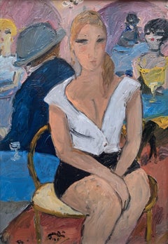 Cafe de Bruno Paoli - Peinture figurative
