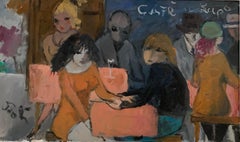 Cafe Il Lupo de Bruno Paoli - Peinture figurative