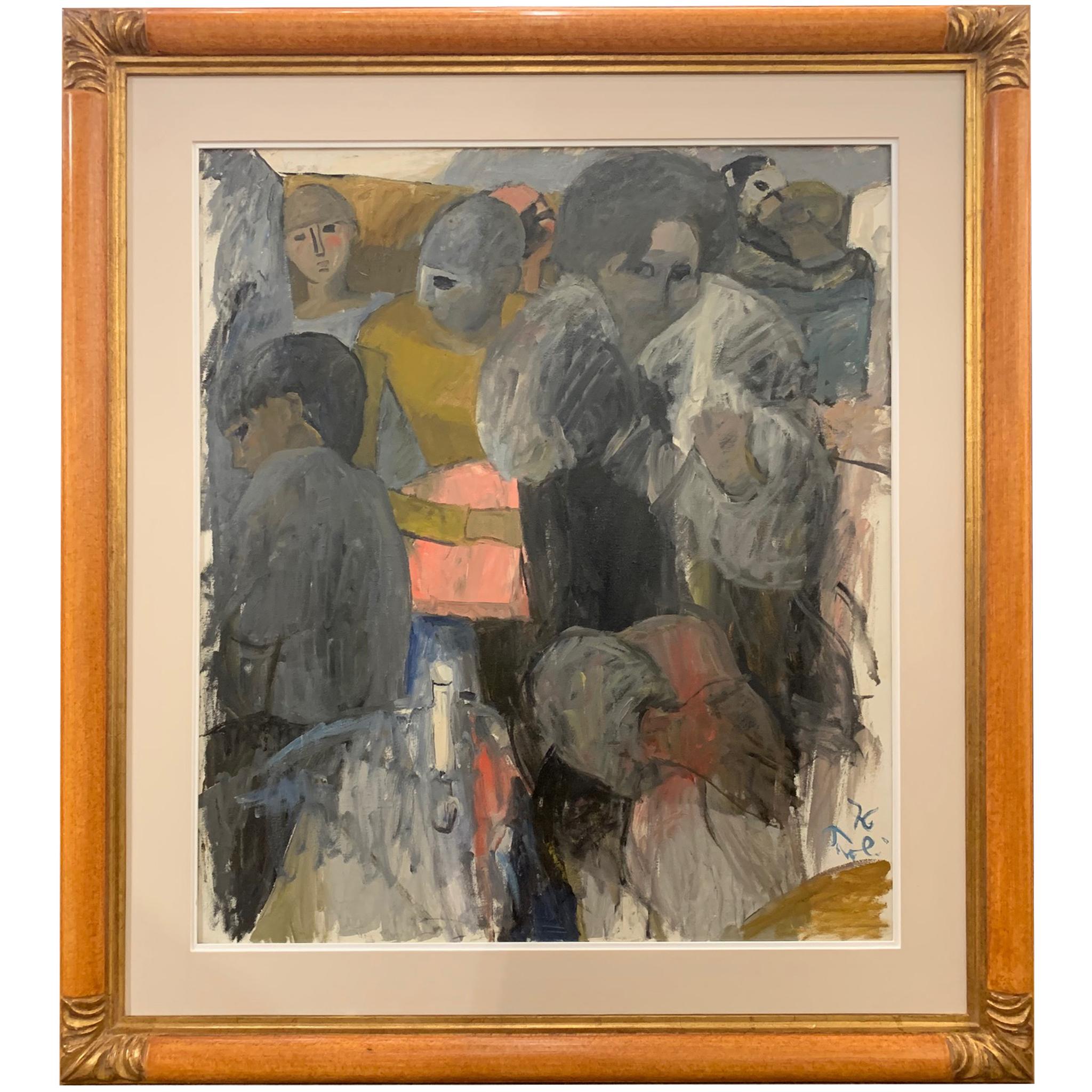 Caffe By Bruno Paoli - Figurative Painting For Sale 1