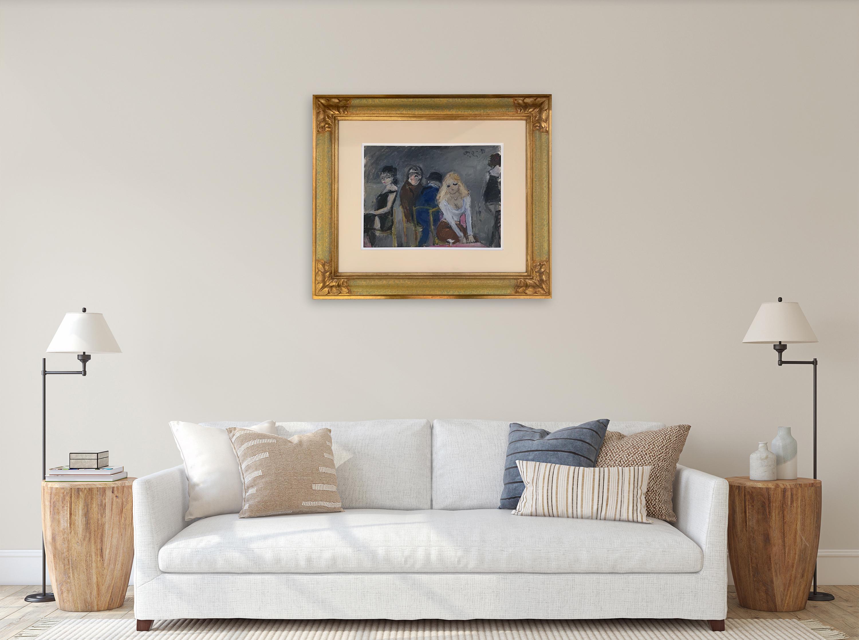 Caffe By Bruno Paoli - Figurative Painting For Sale 2