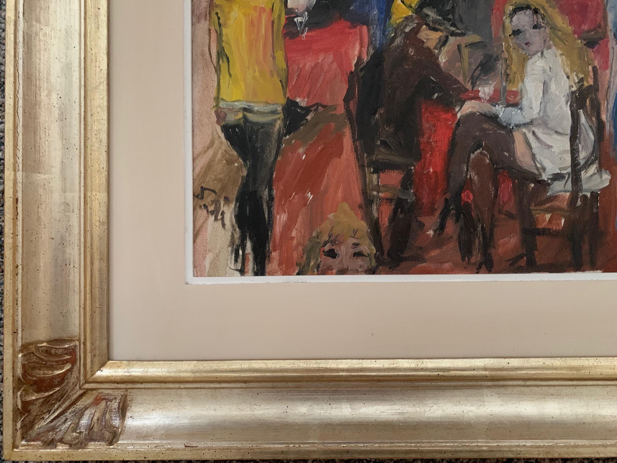 Caffe De Bruno Paoli - Pintura Figurativa en venta 3