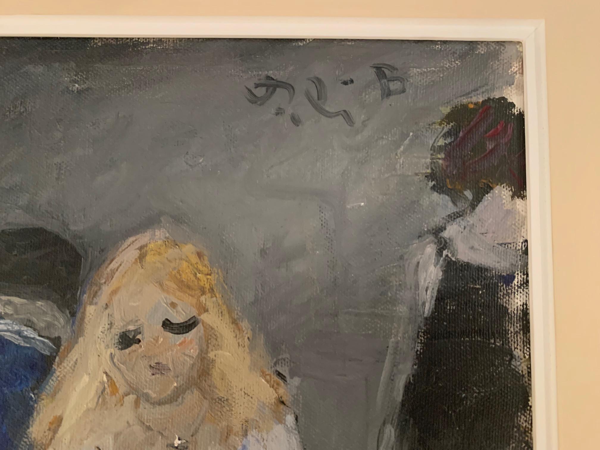 Caffe By Bruno Paoli - Figurative Painting For Sale 3