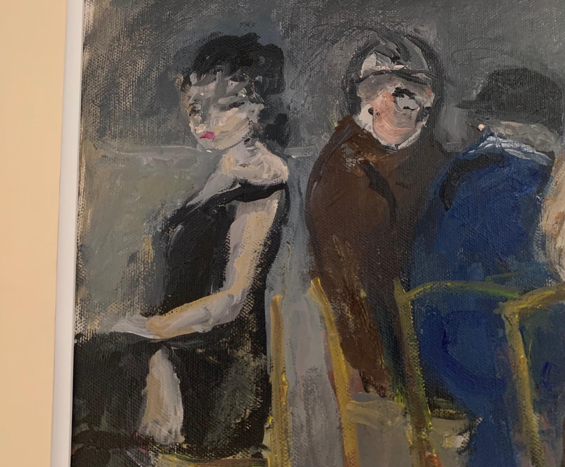 Caffe By Bruno Paoli - Figurative Painting For Sale 4