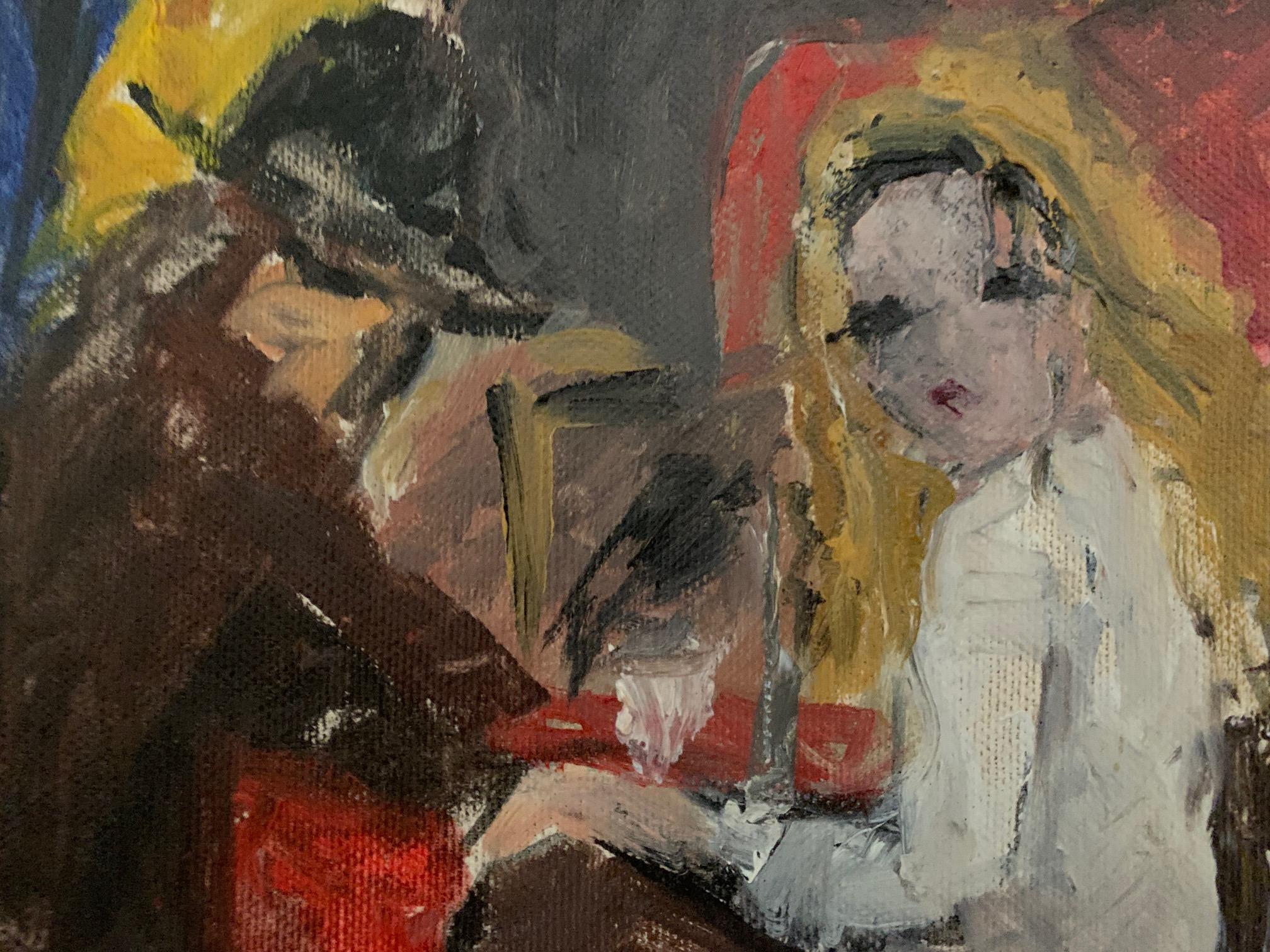 Caffe De Bruno Paoli - Pintura Figurativa en venta 5