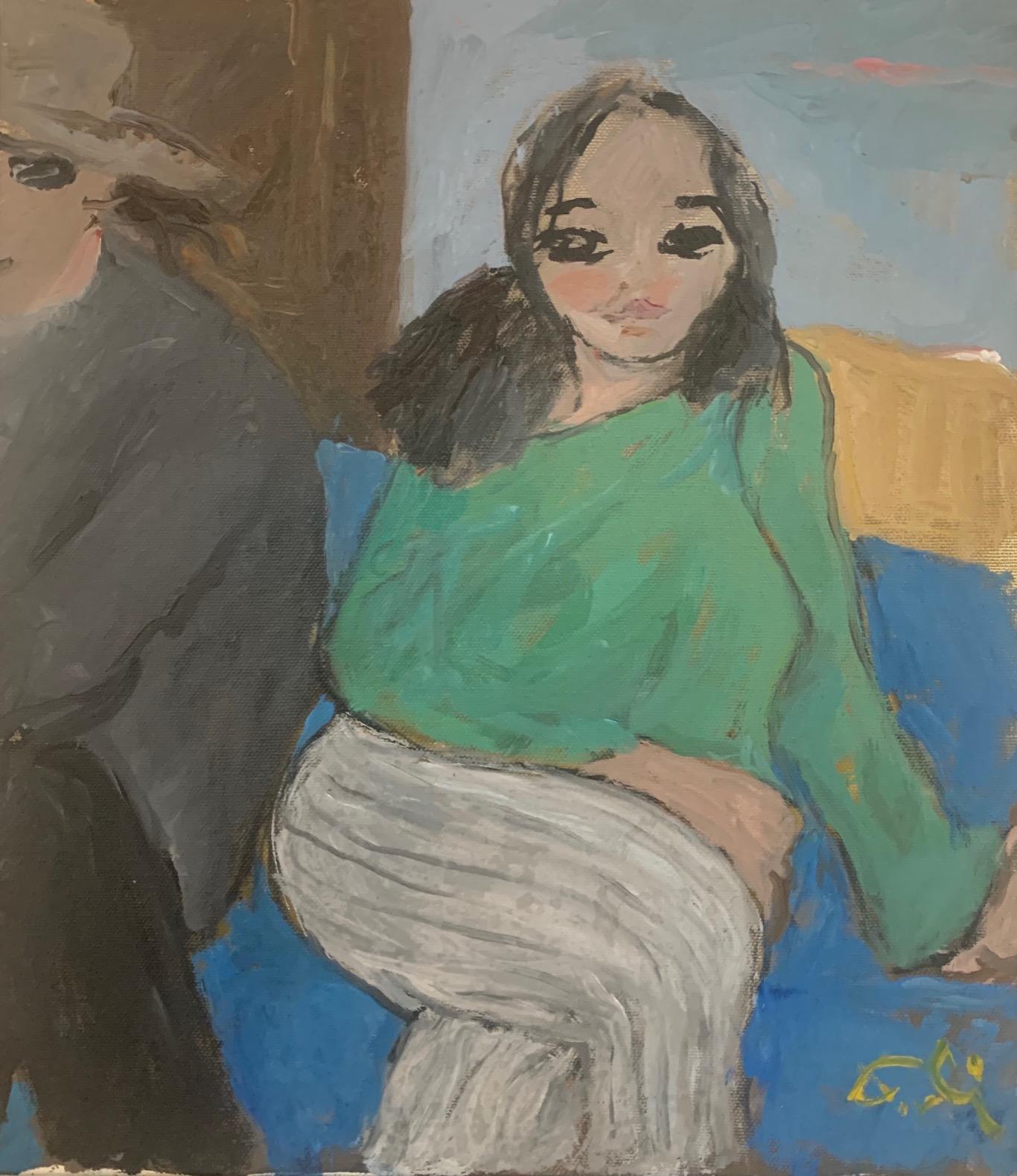 Charaktere von Bruno Paoli – figuratives Gemälde