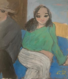 Charaktere von Bruno Paoli – figuratives Gemälde