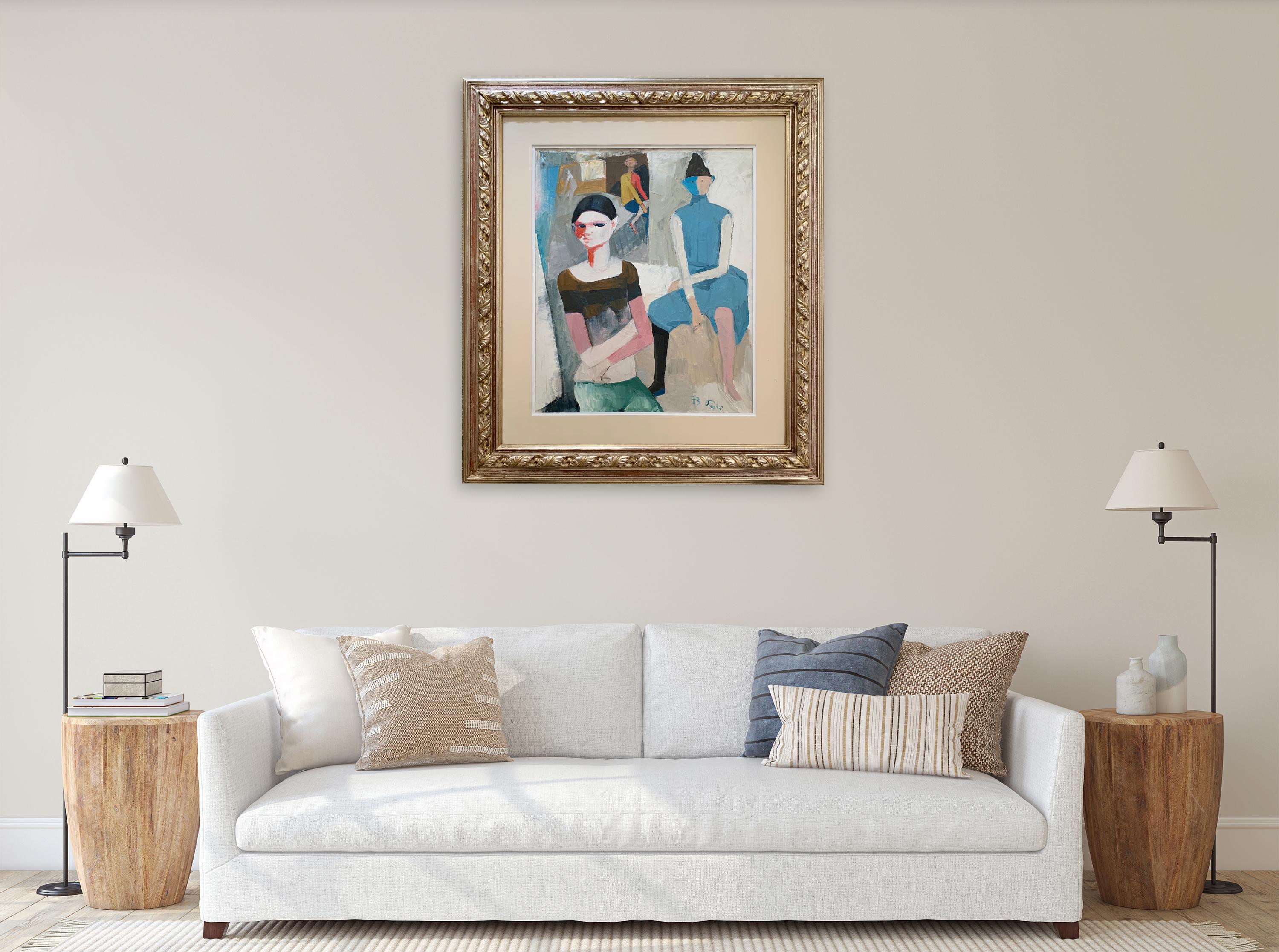 Characters Of The Circus By Bruno Paoli - Figurative Painting For Sale 2