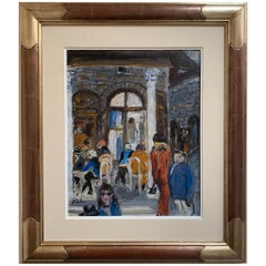 Columns et murs de Florence par Bruno Paoli - Peinture figurative