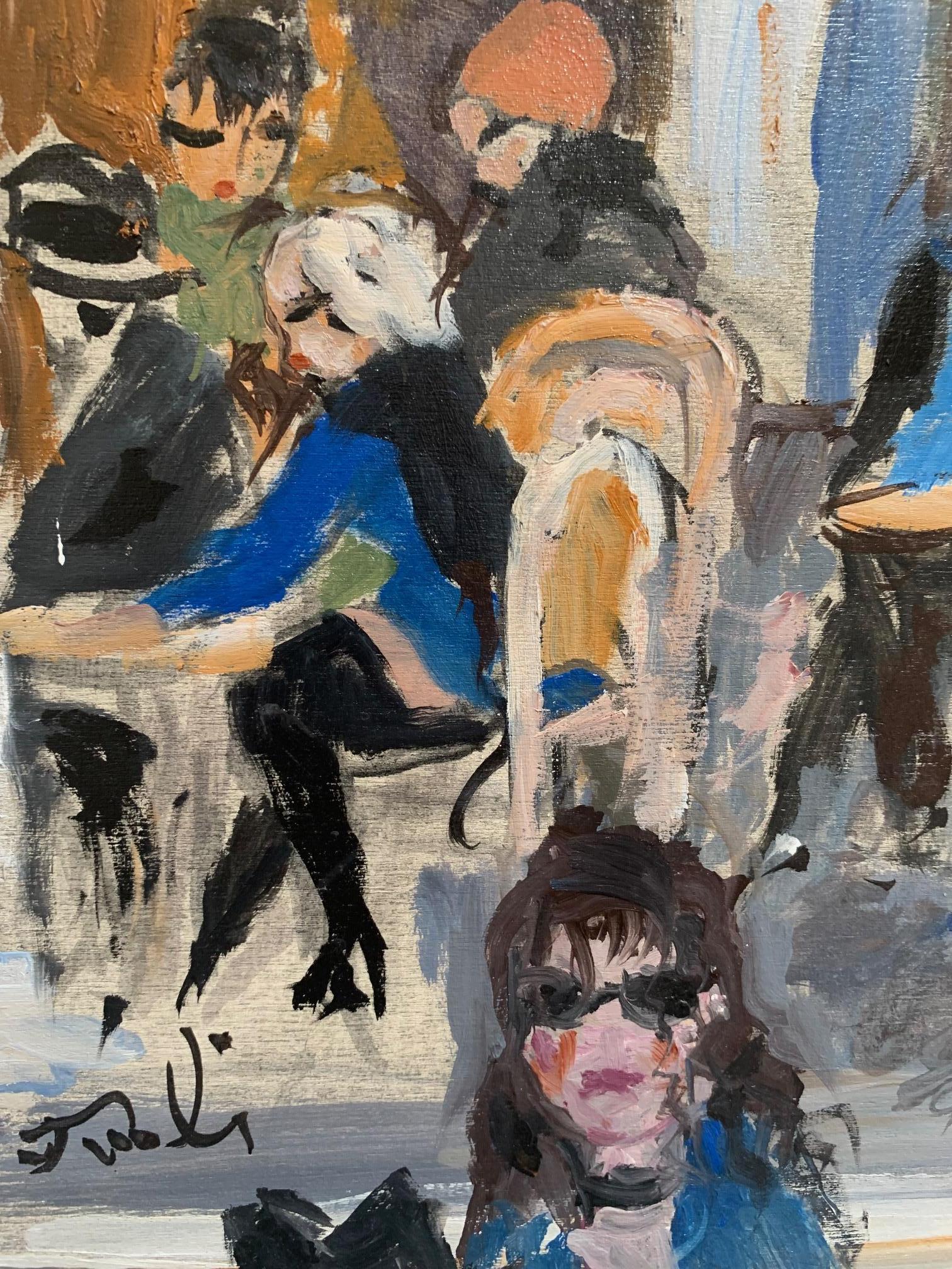 Säulen und Wände in Florenz von Bruno Paoli – Figuratives Gemälde im Angebot 3