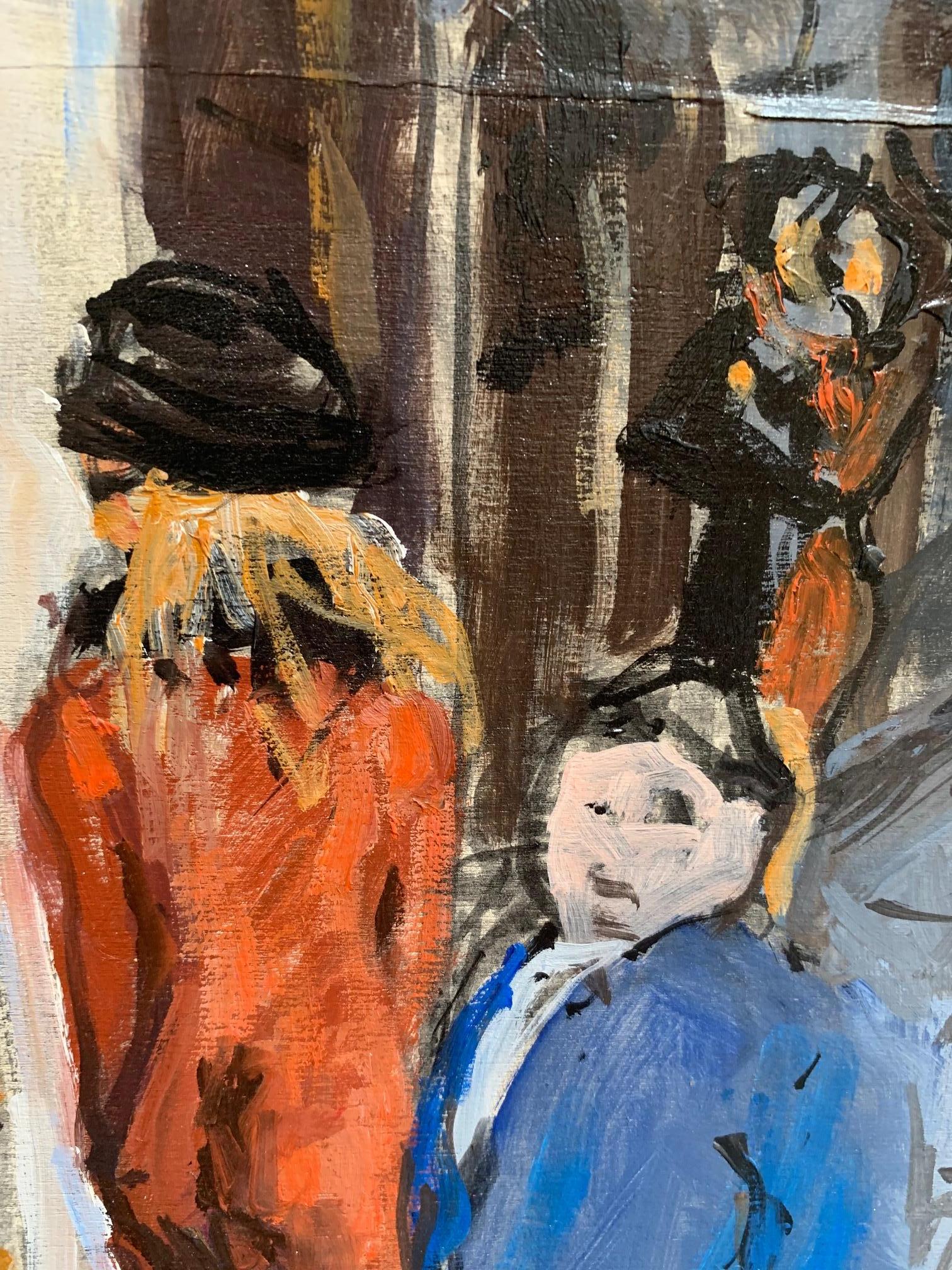 Säulen und Wände in Florenz von Bruno Paoli – Figuratives Gemälde im Angebot 4