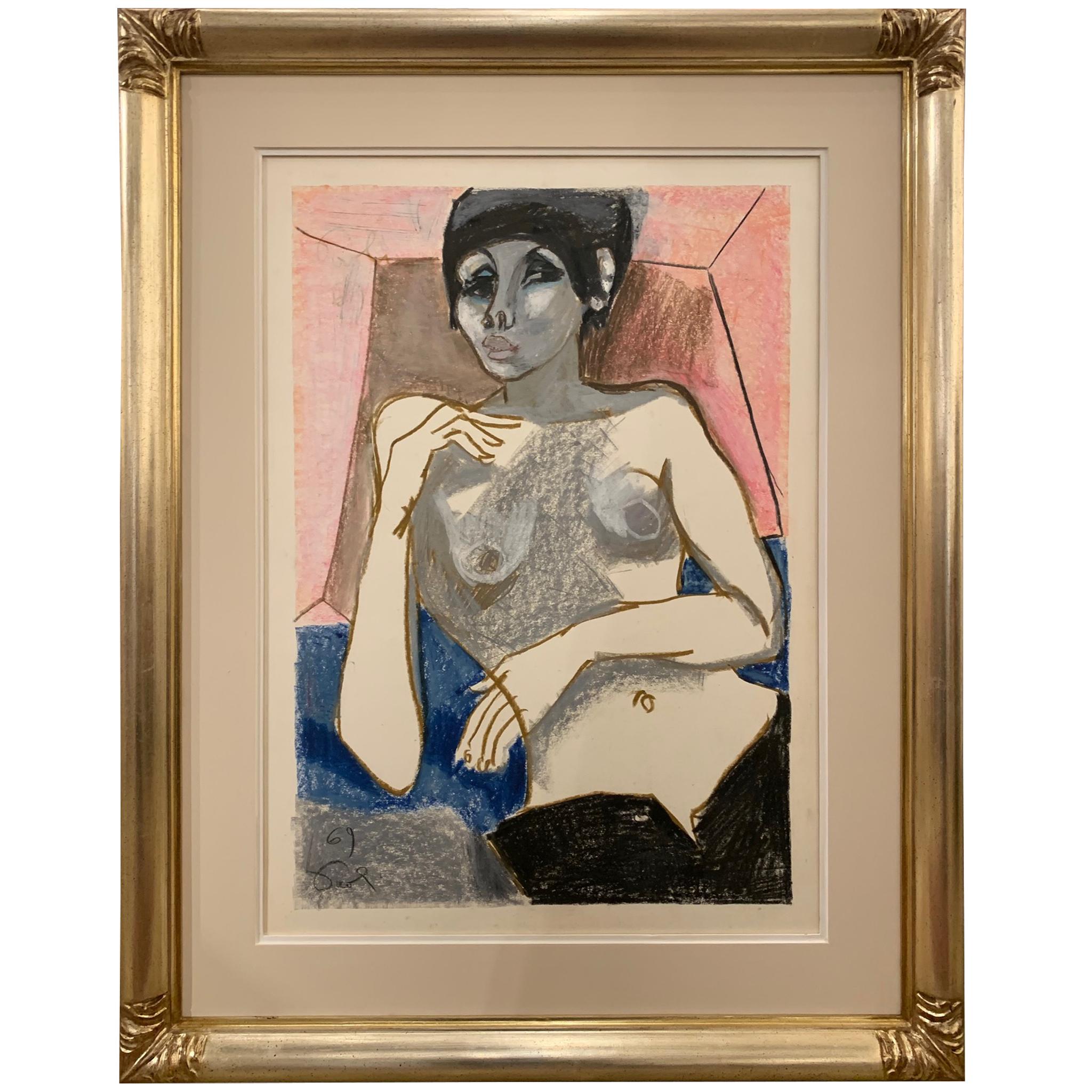 Come Una Francesina von Bruno Paoli – Figuratives Gemälde im Angebot 1