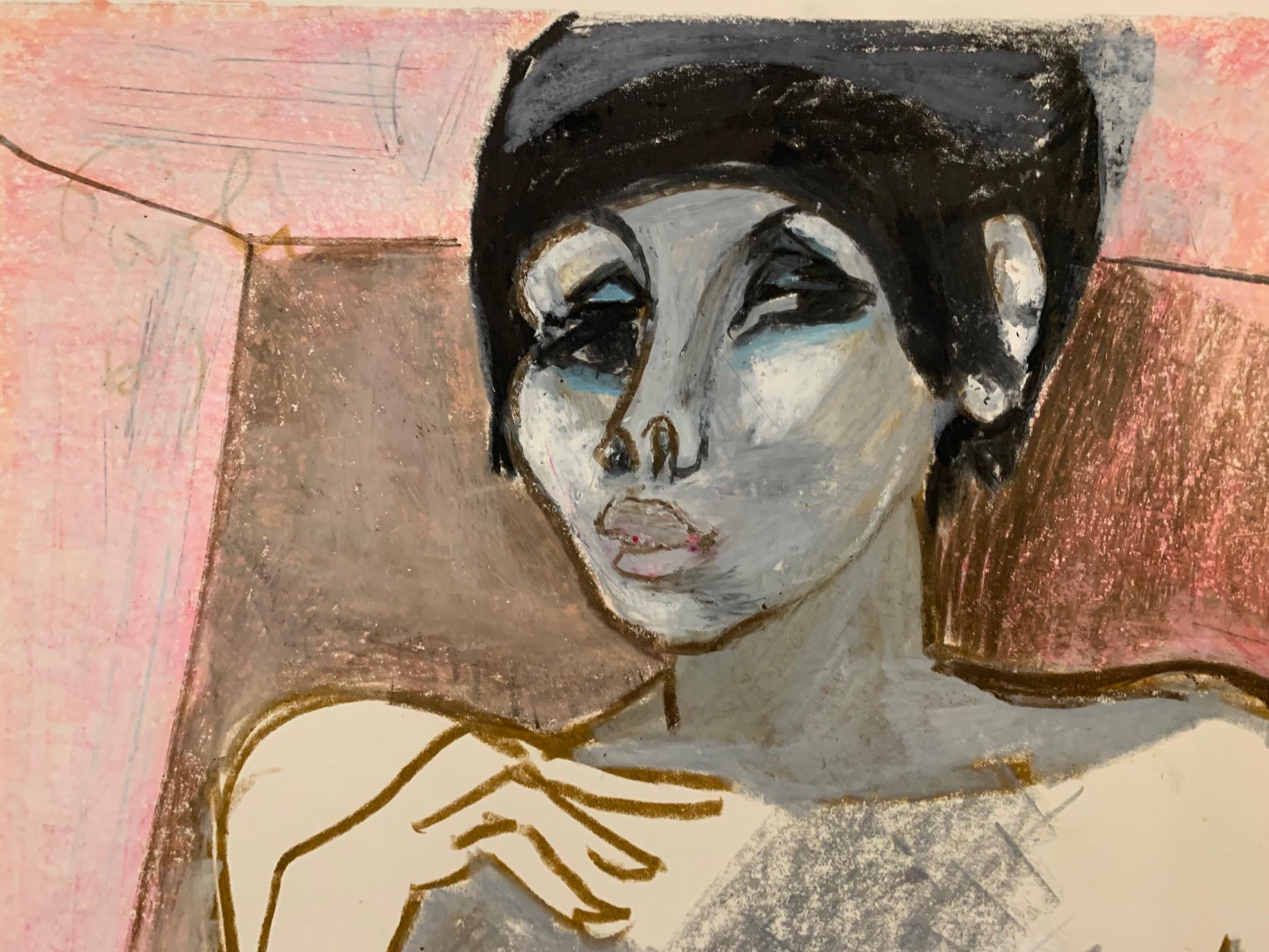 Come Una Francesina von Bruno Paoli – Figuratives Gemälde im Angebot 3