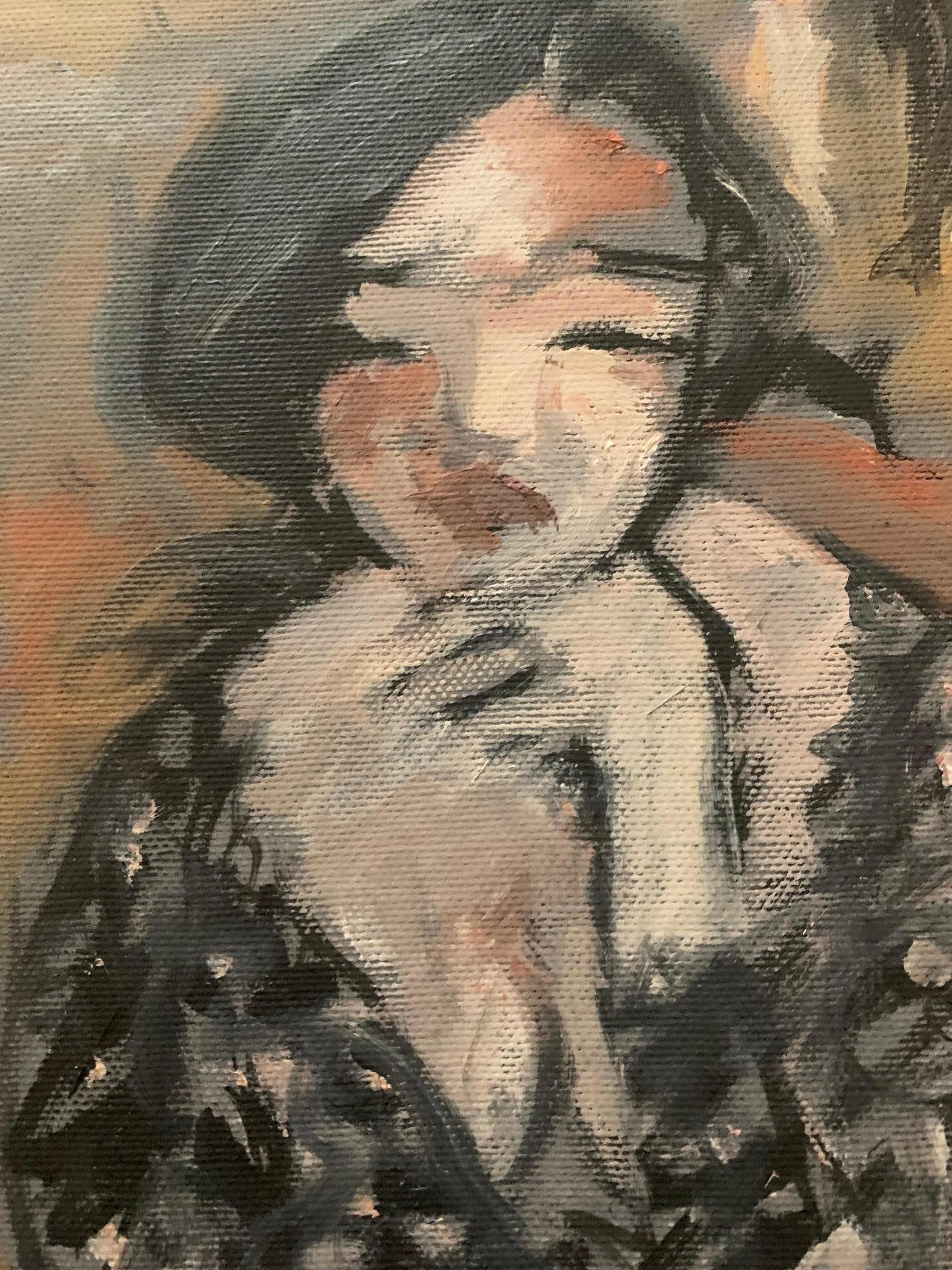 Dance Hall By Bruno Paoli - Figurative Painting For Sale 4