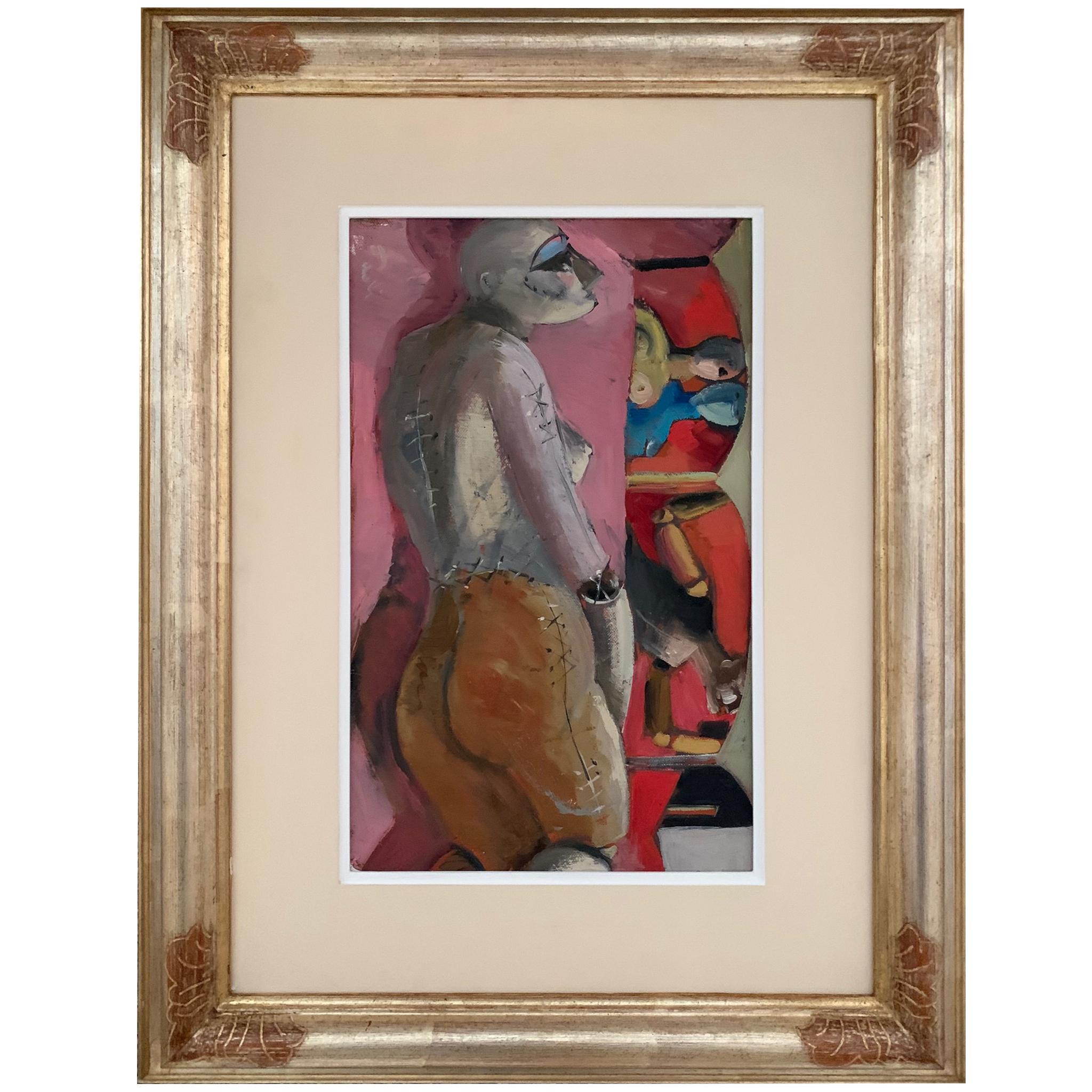 La mort au théâtre par Bruno Paoli - Peinture figurative en vente 1