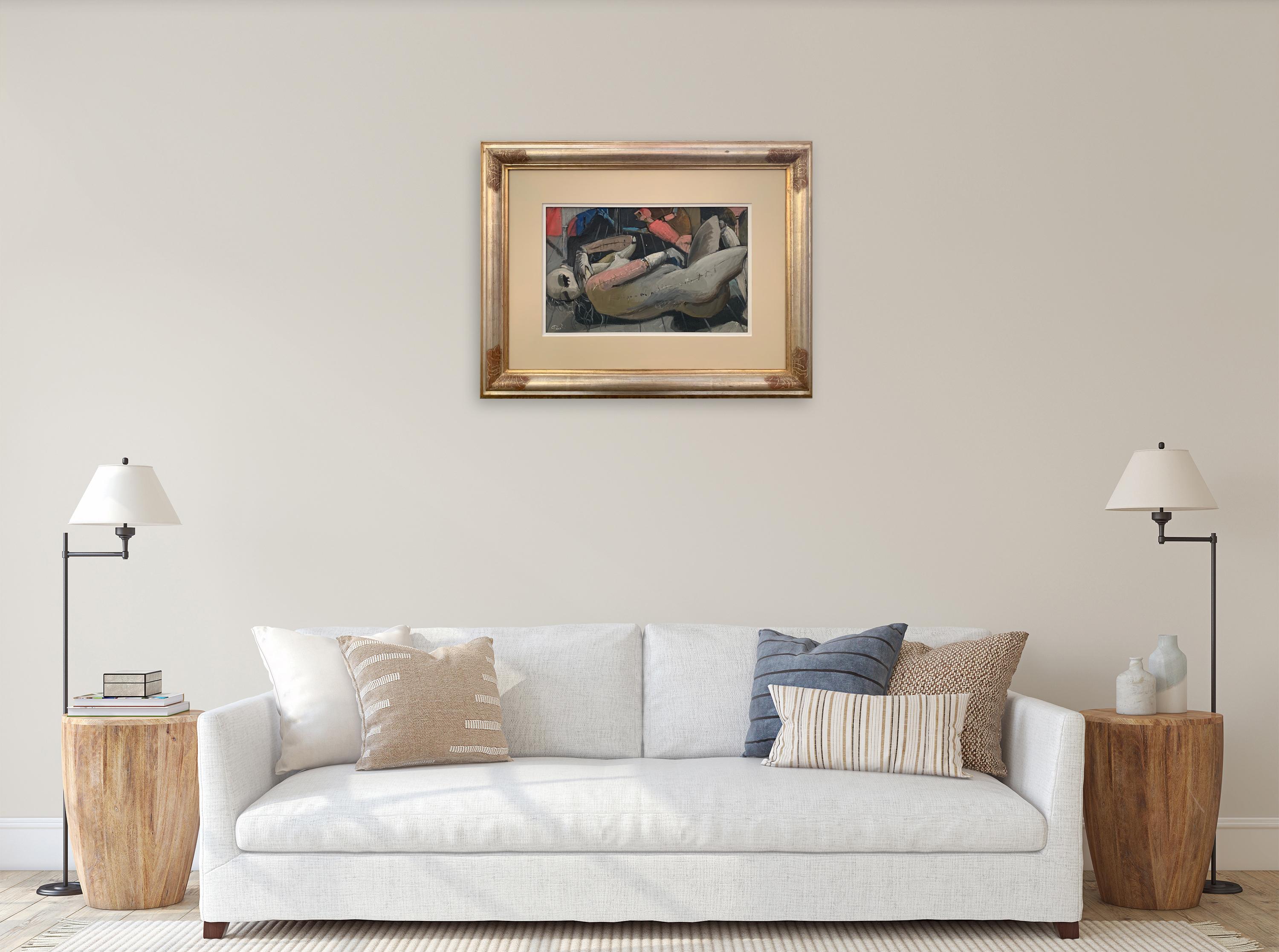 Death Of The Mannequin By Bruno Paoli - Figurative Painting For Sale 2