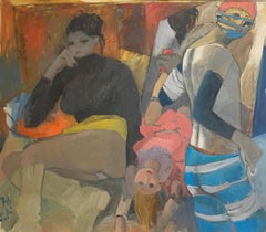 La poupée dans le miroir de Bruno Paoli - Peinture figurative