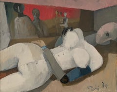 End eines Buchstabens von Bruno Paoli – Figuratives Gemälde