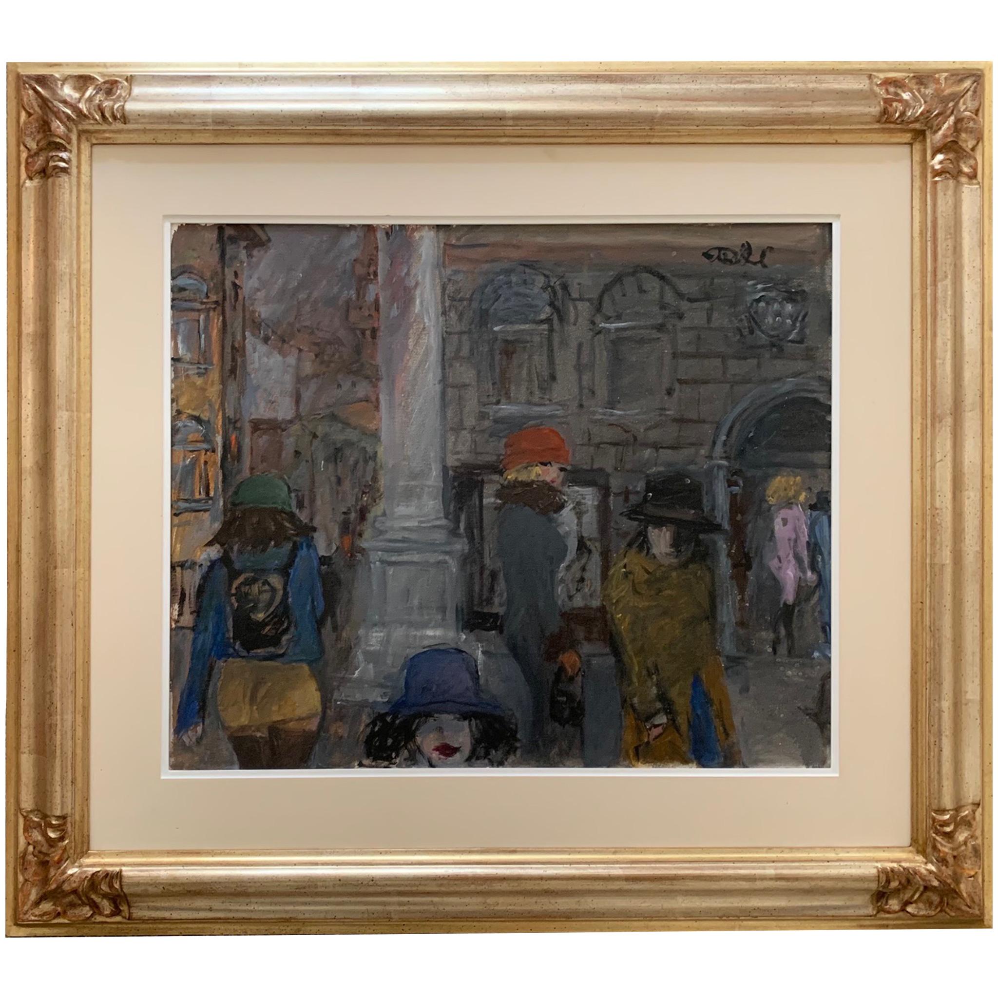 Fog von Bruno Paoli – Figuratives Gemälde im Angebot 1