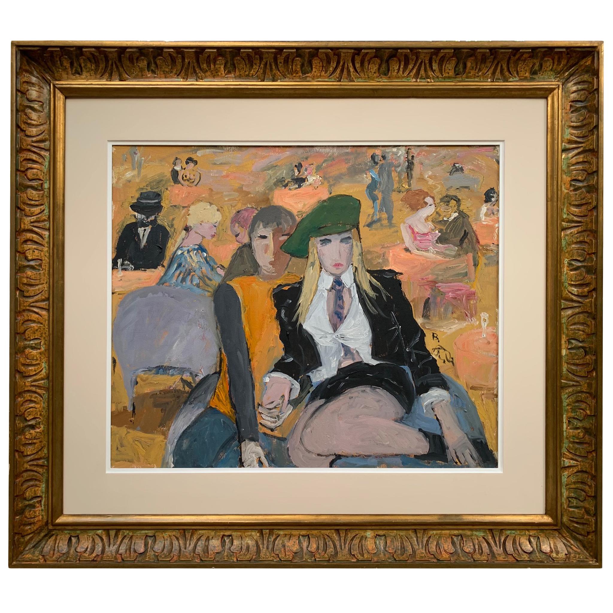 Centre historique à Santa Croce par Bruno Paoli - Peinture figurative en vente 1