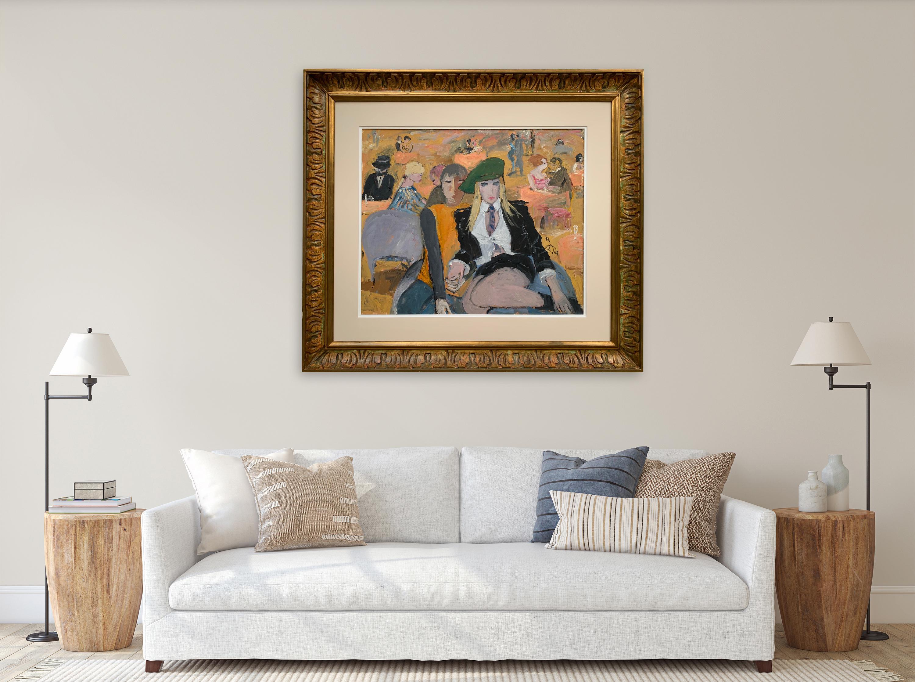 Historical Center In Santa Croce By Bruno Paoli - Figurative Painting For Sale 2