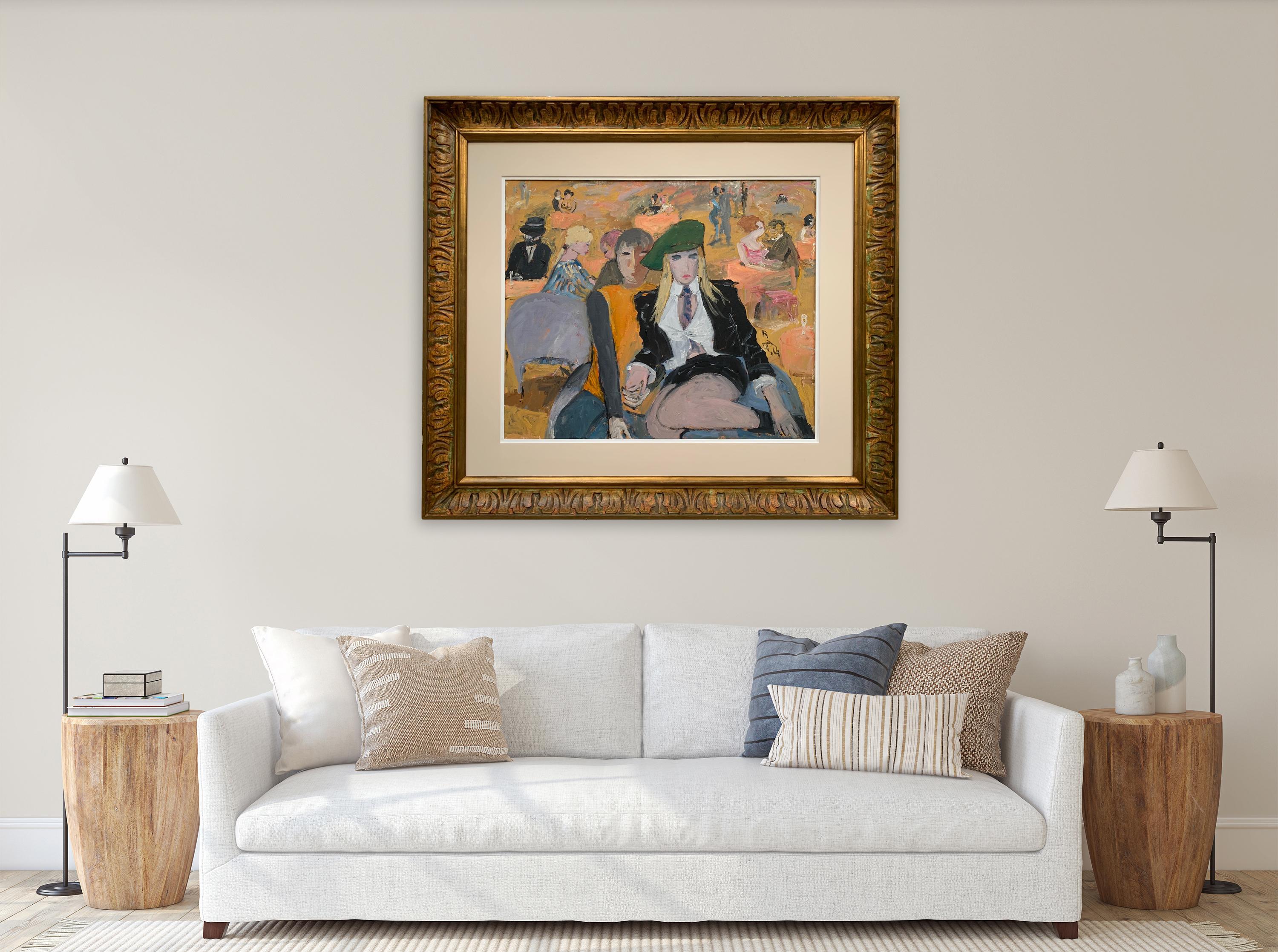 Centre historique à Santa Croce par Bruno Paoli - Peinture figurative en vente 2