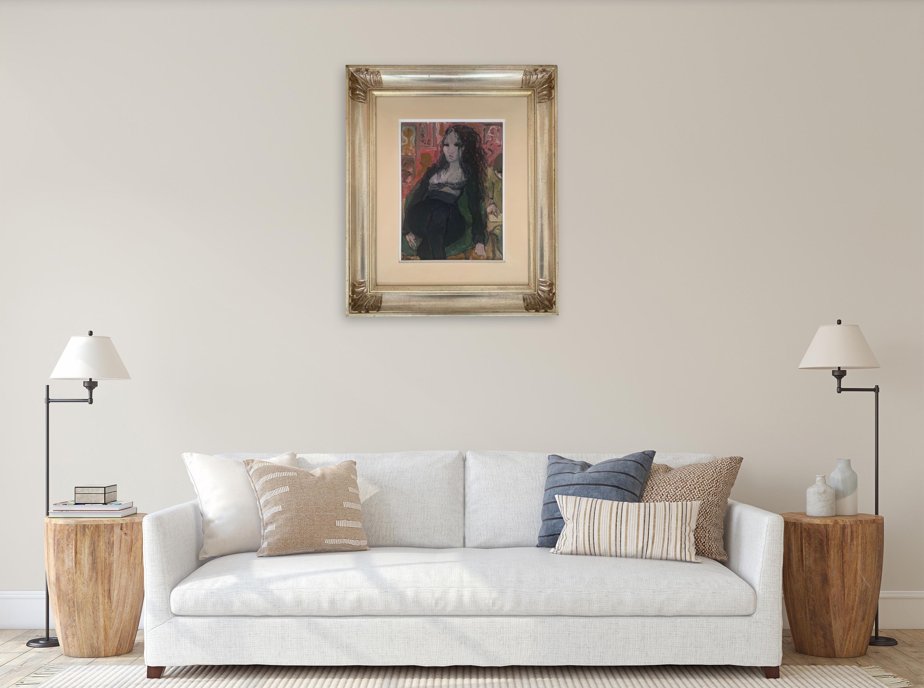 In The Study von Bruno Paoli – Figurative Malerei im Angebot 2