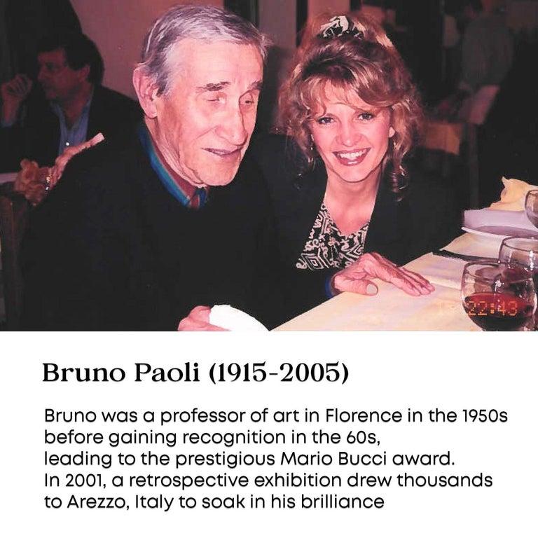 Interior Con Personajes De Bruno Paoli - Pintura Figurativa en venta 7