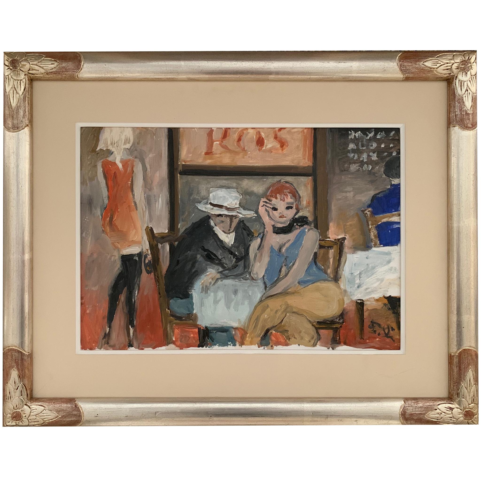Interior De Bruno Paoli - Pintura Figurativa en venta 1