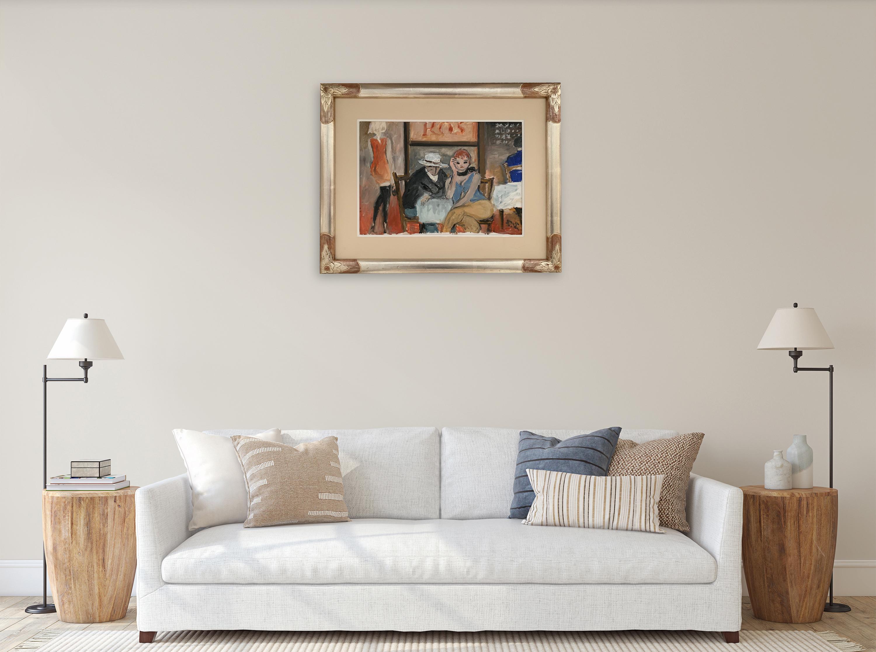 Interior De Bruno Paoli - Pintura Figurativa en venta 2