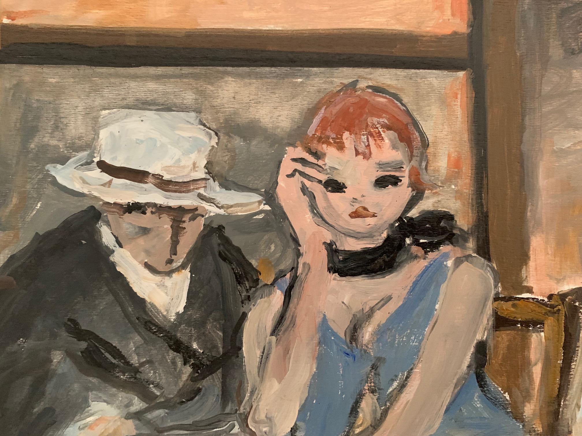 Interior De Bruno Paoli - Pintura Figurativa en venta 3