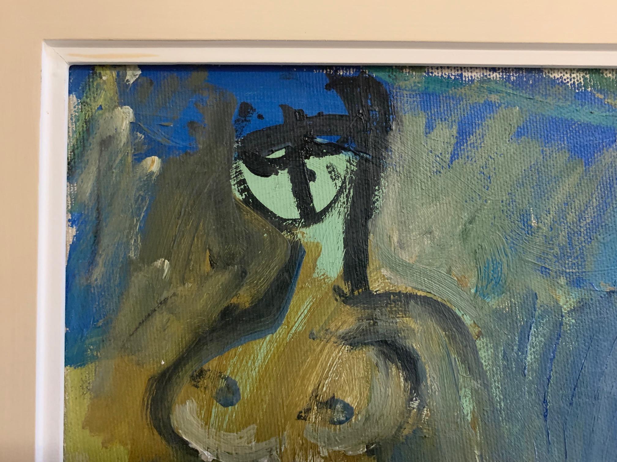 Interieur mit Figuren von Bruno Paoli – Figuratives Gemälde im Angebot 4