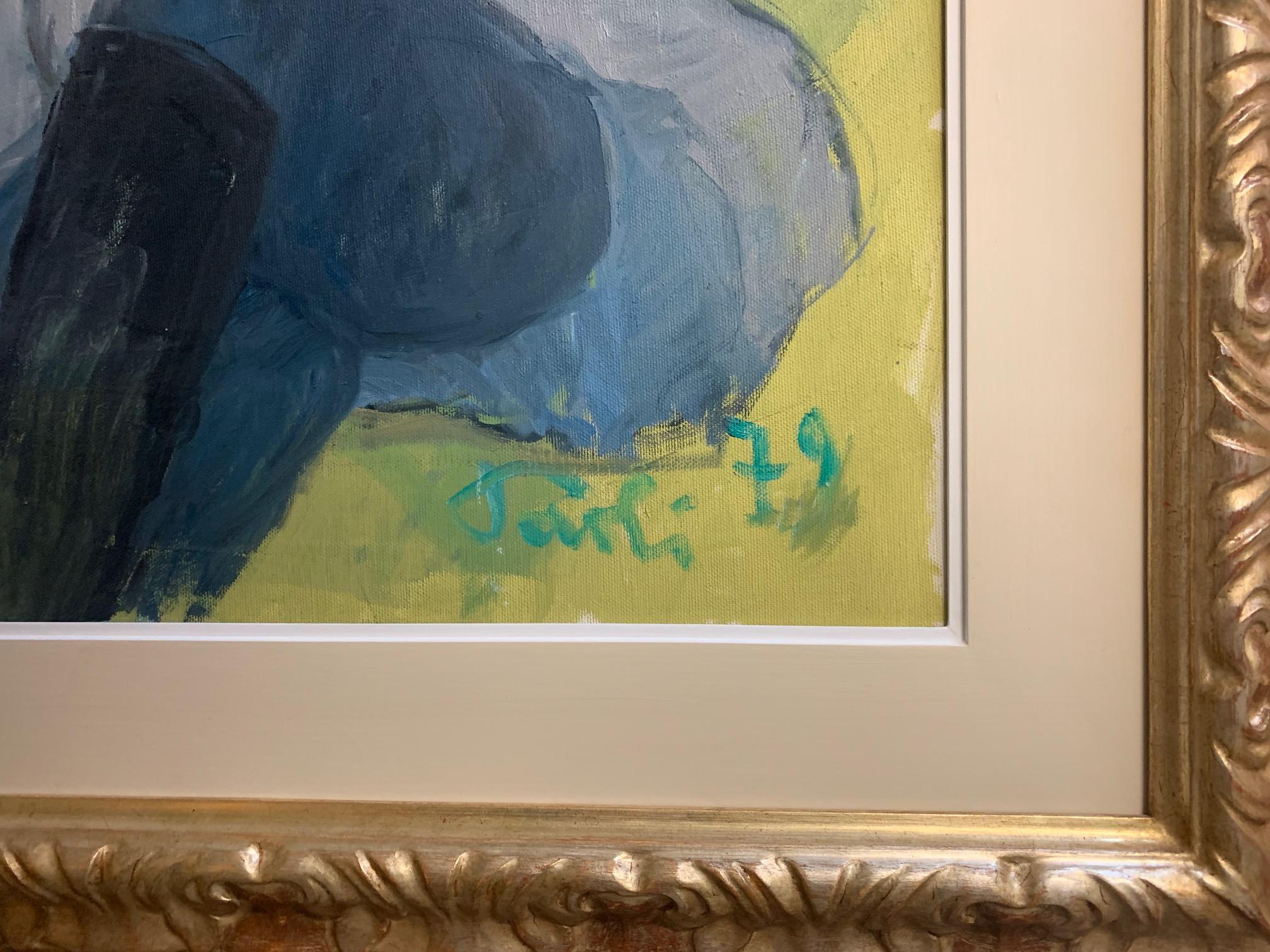 Interieur mit Figuren von Bruno Paoli – Figuratives Gemälde im Angebot 5