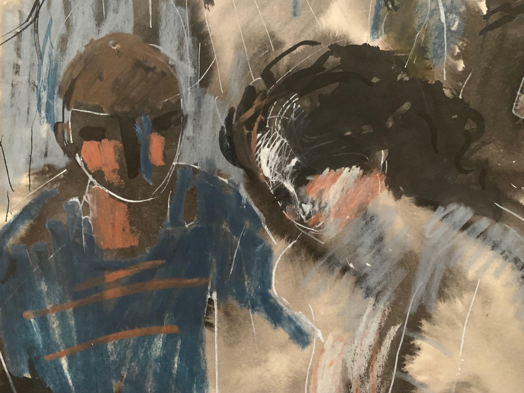 Internal By Bruno Paoli - Figurative Painting For Sale 3