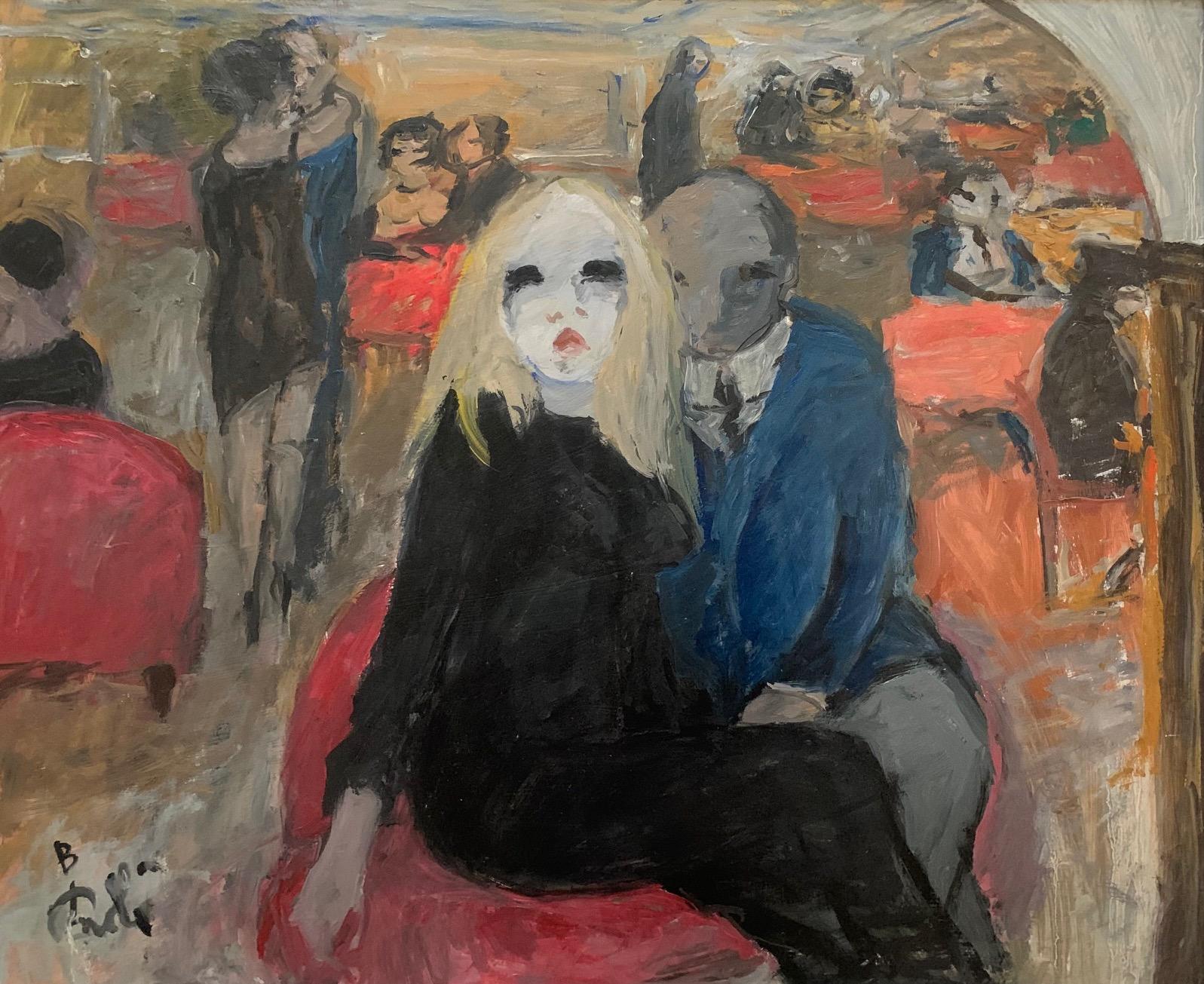 Lounge von Bruno Paoli – Figuratives Gemälde