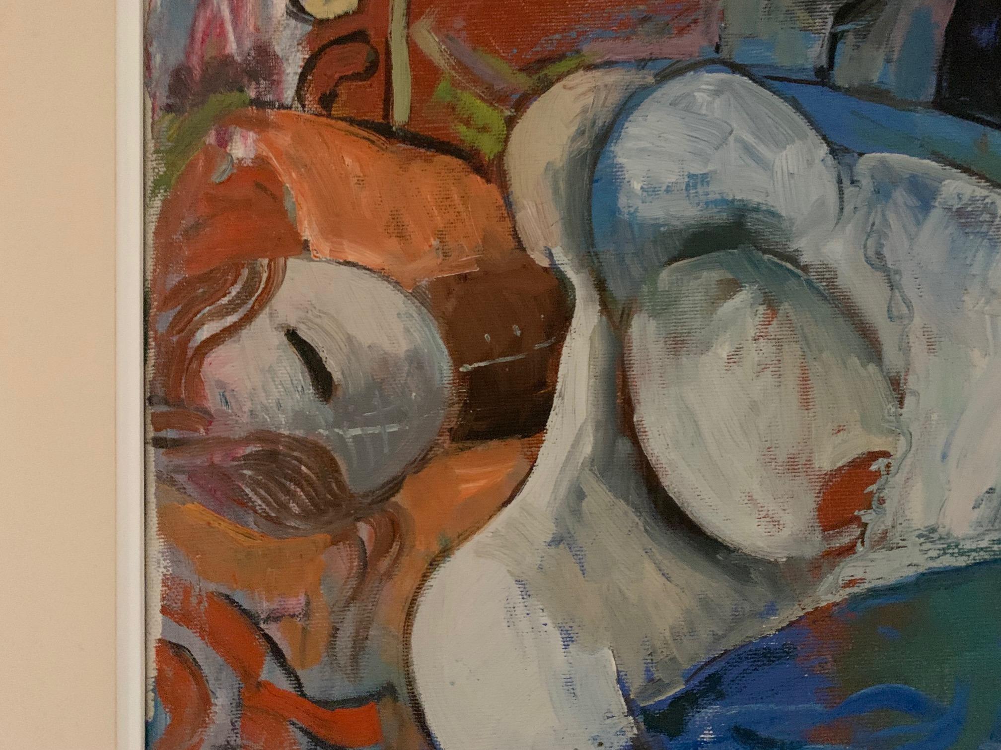 Lounge-Zeichnungsraum von Bruno Paoli – Figuratives Gemälde im Angebot 3