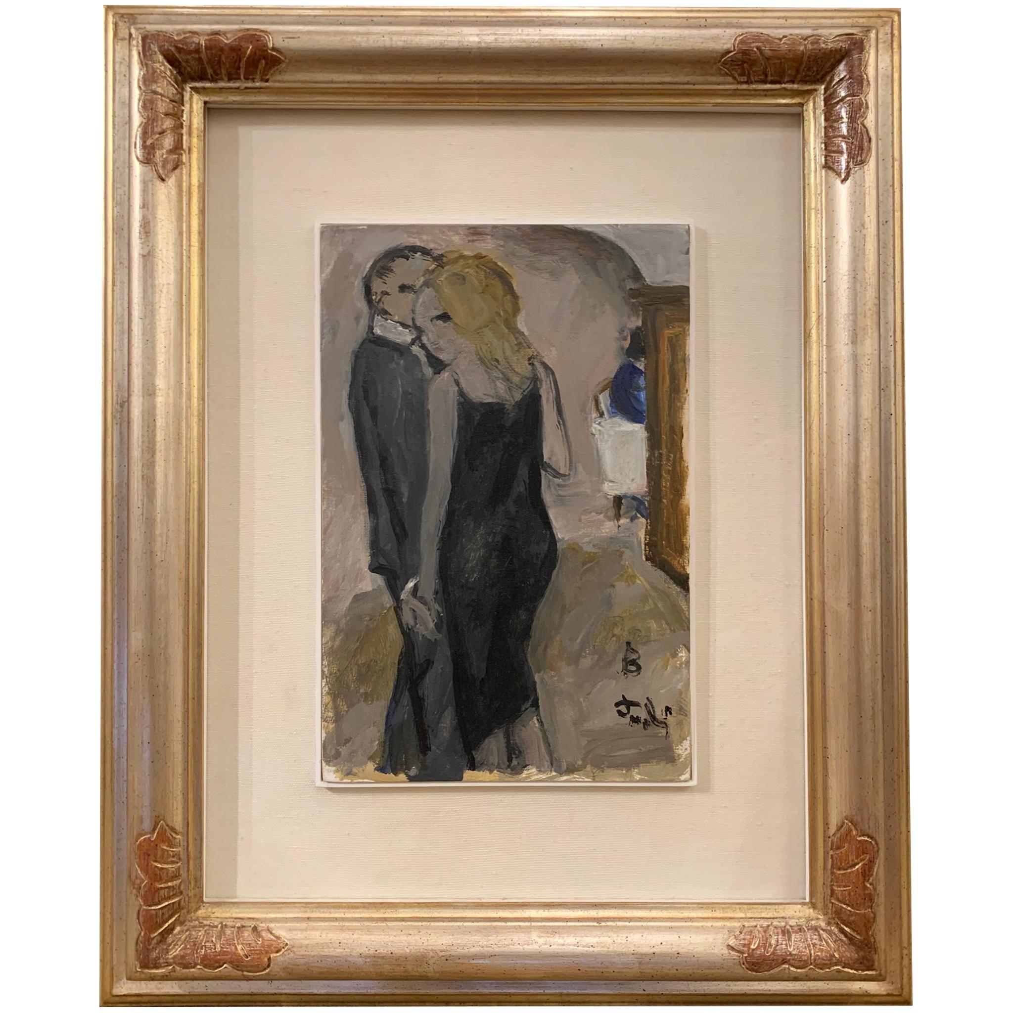 Lover By Bruno Paoli - Figurative Painting For Sale 1