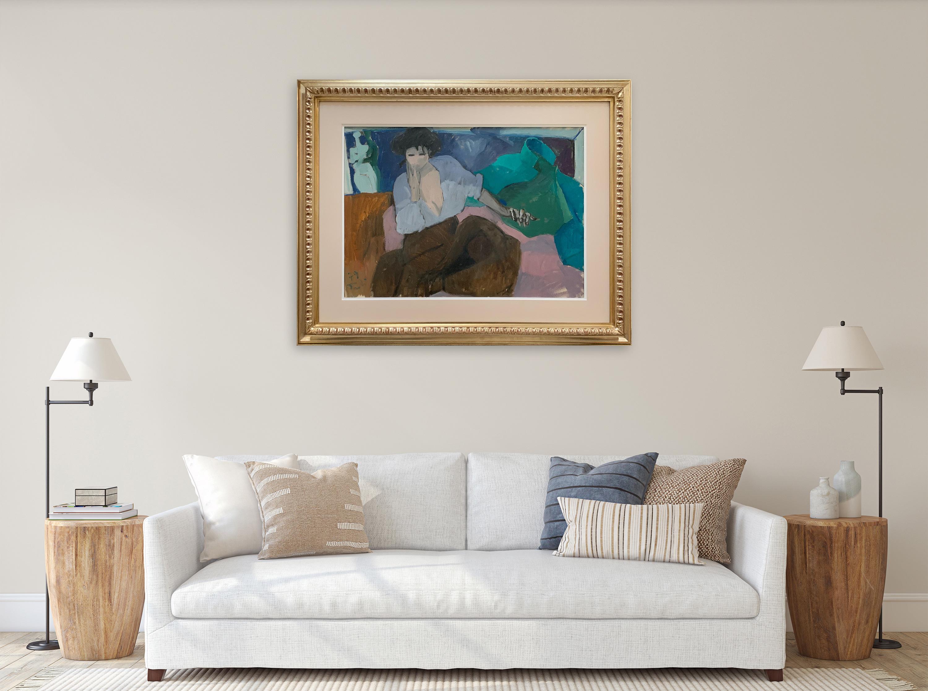 Meeting By Bruno Paoli - Figurative Painting For Sale 2