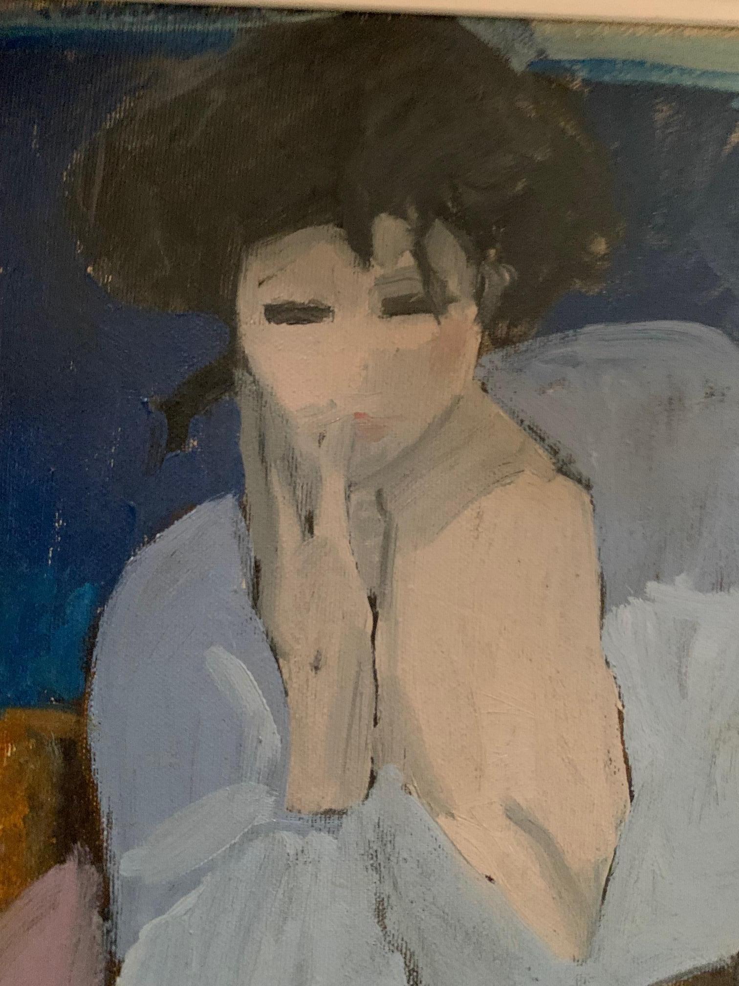 Meeting By Bruno Paoli - Figurative Painting For Sale 4