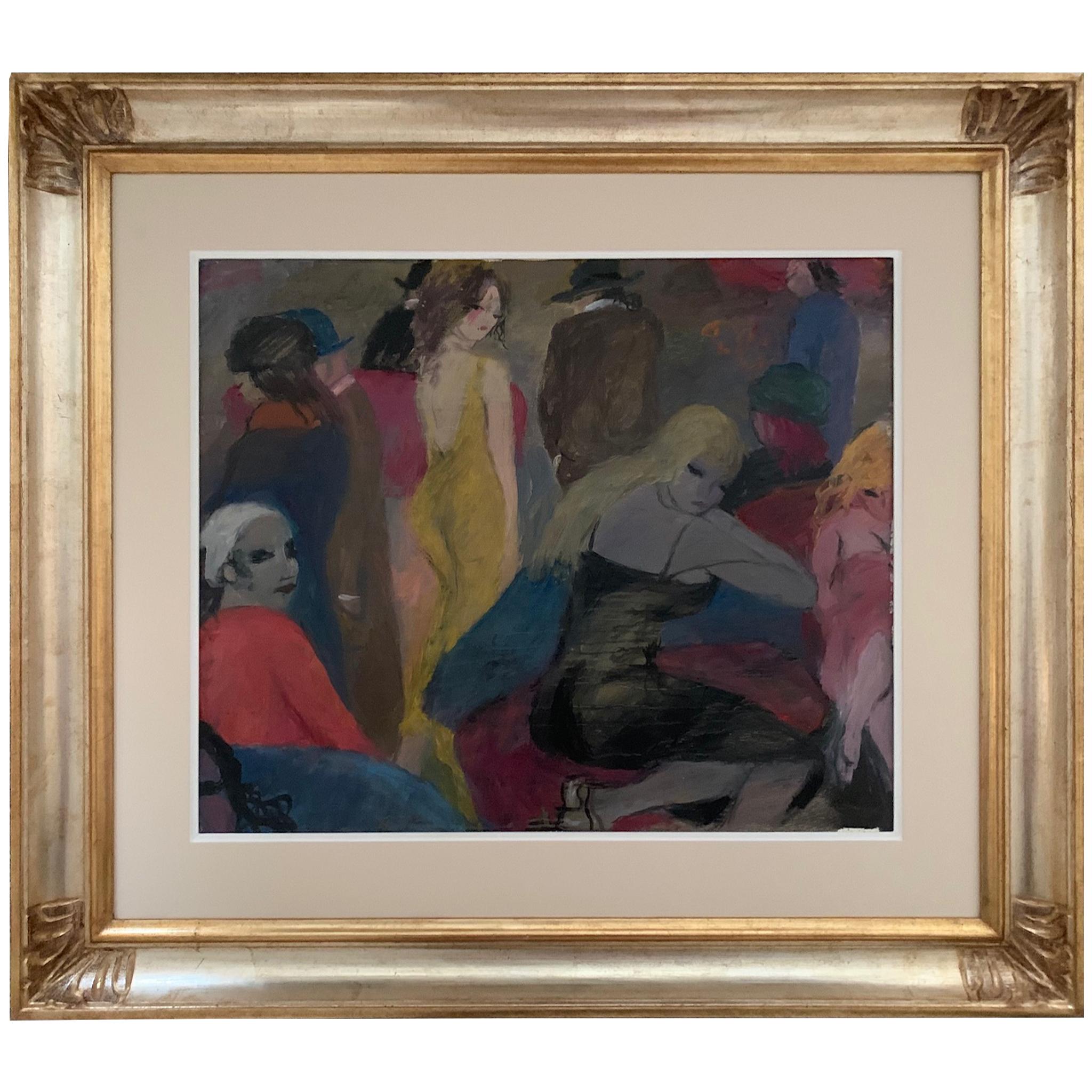 Meeting Place von Bruno Paoli – Figuratives Gemälde im Angebot 1