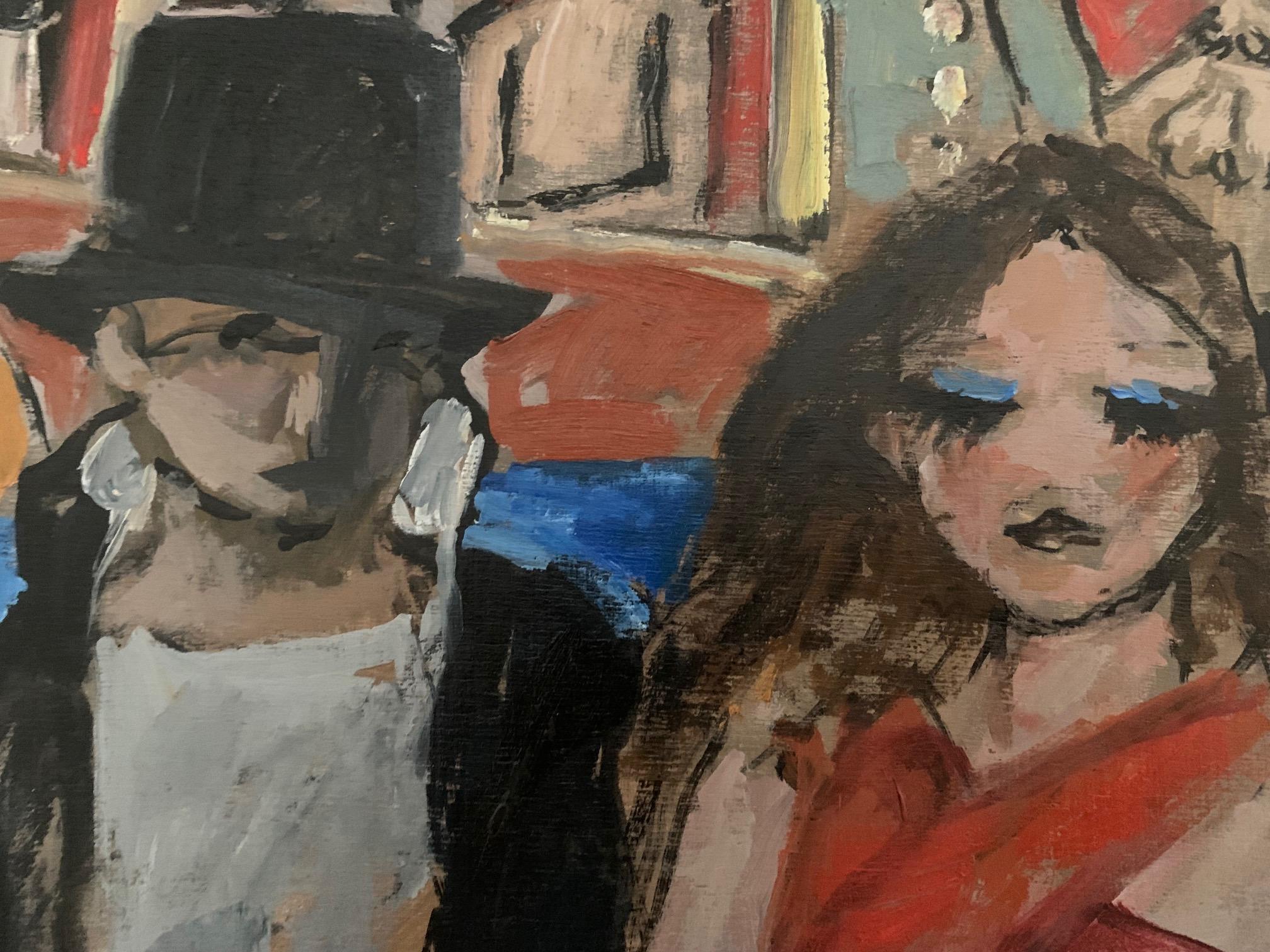 Erinnerungen von Bruno Paoli – Figuratives Gemälde im Angebot 3