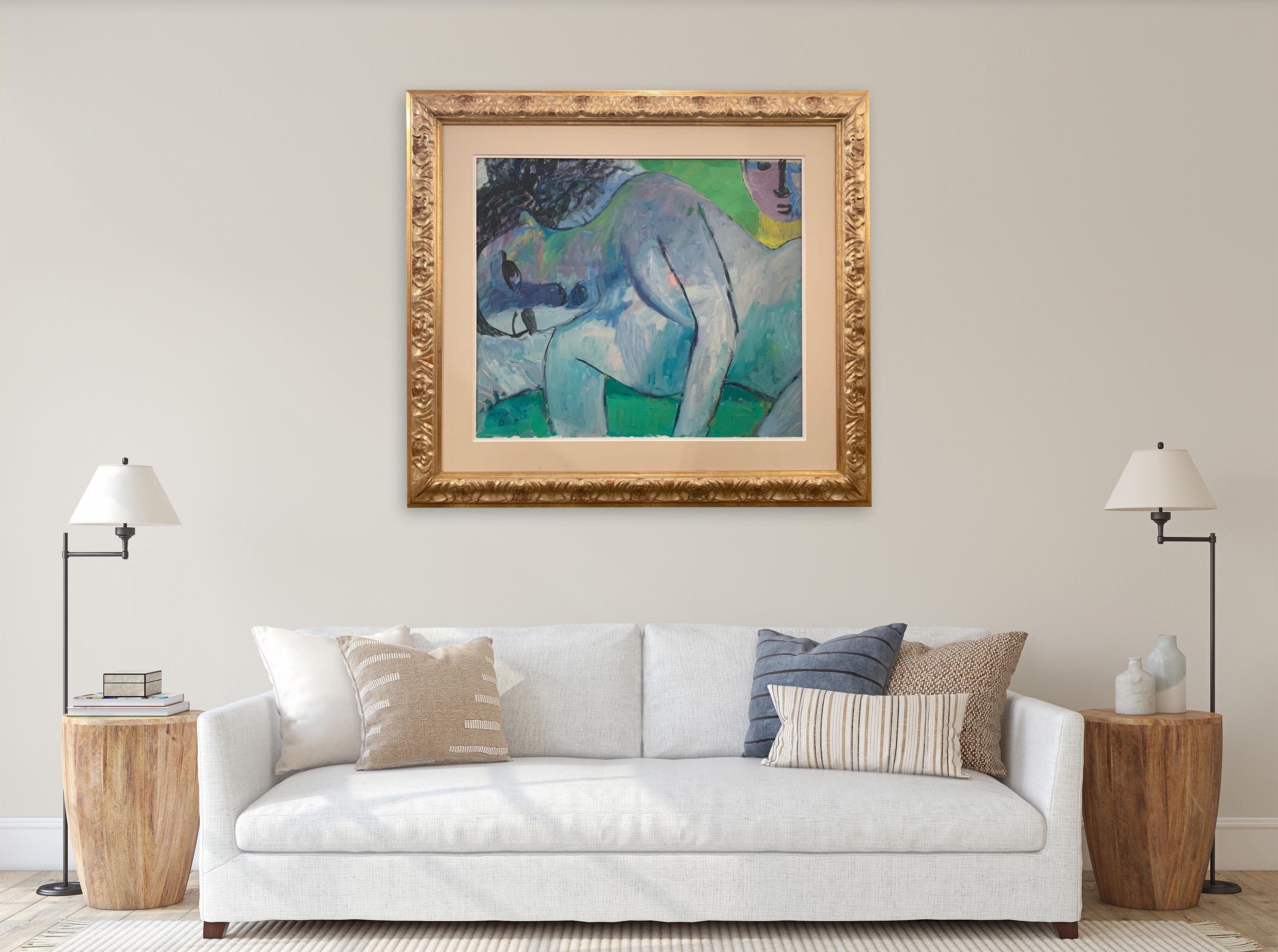 Modell und Maler von Bruno Paoli – Figuratives Gemälde im Angebot 2