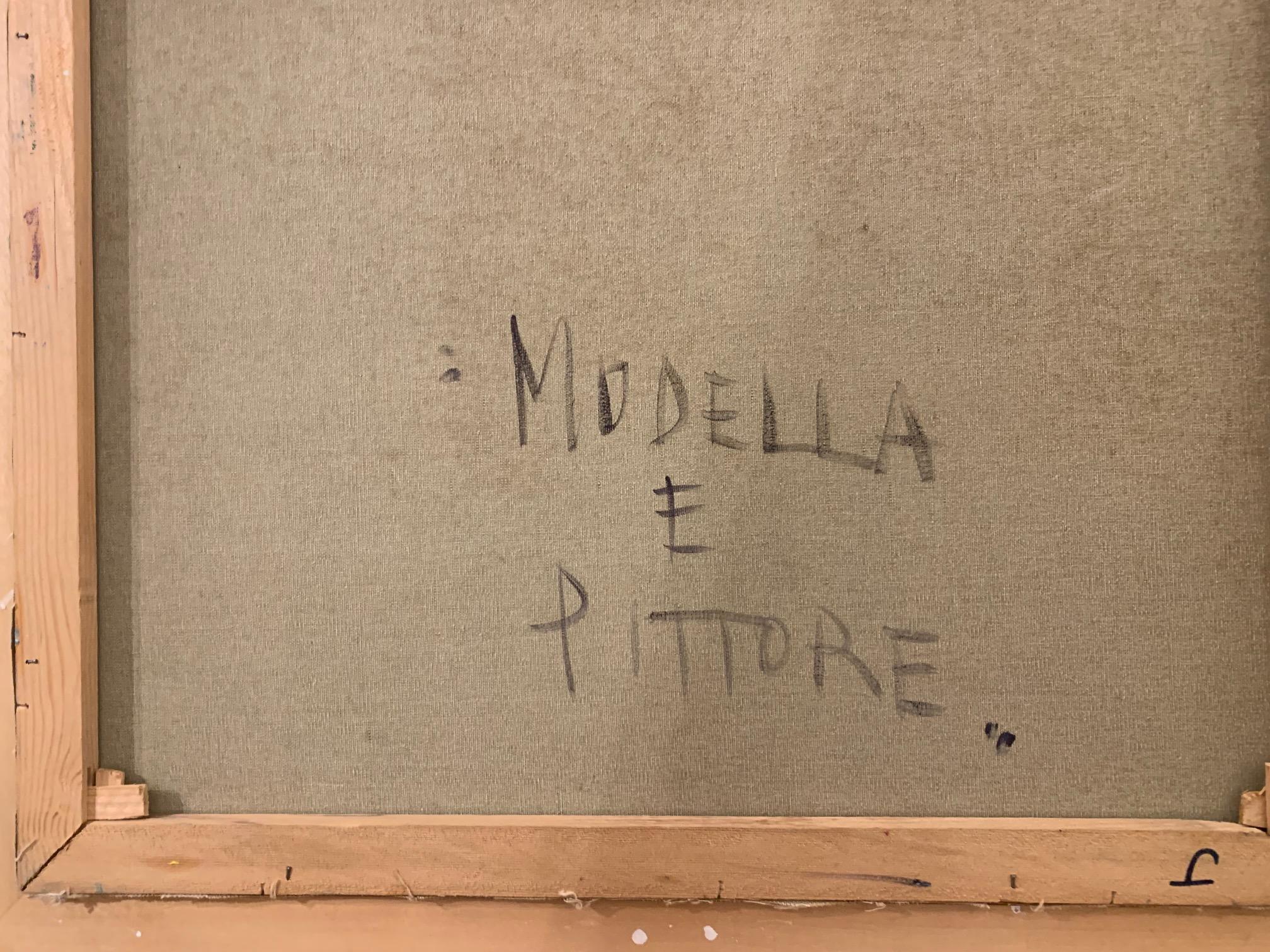 Modell und Maler von Bruno Paoli – Figuratives Gemälde im Angebot 6