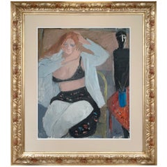 Model & Painter By Bruno Paoli - Figurative Painting