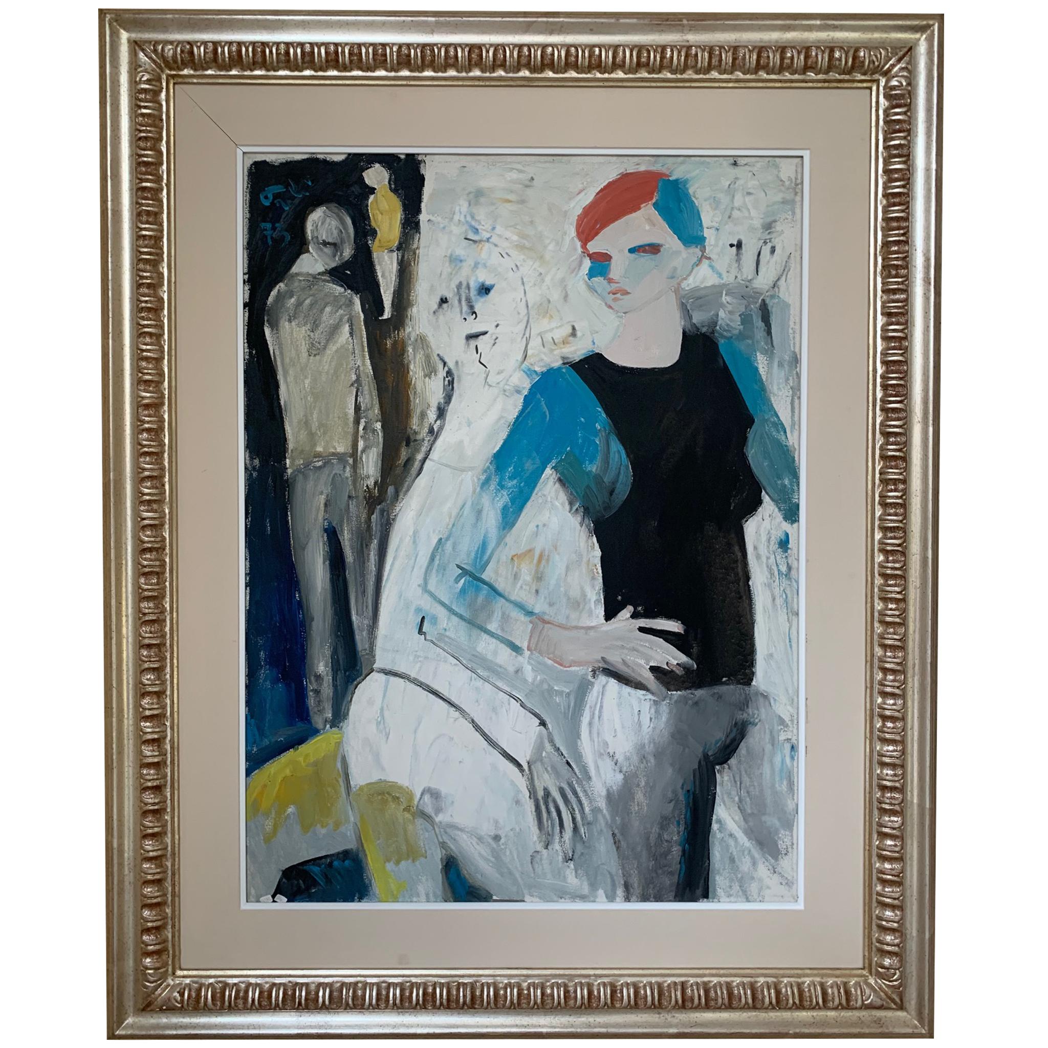 Moment de Bruno Paoli - Peinture figurative en vente 1