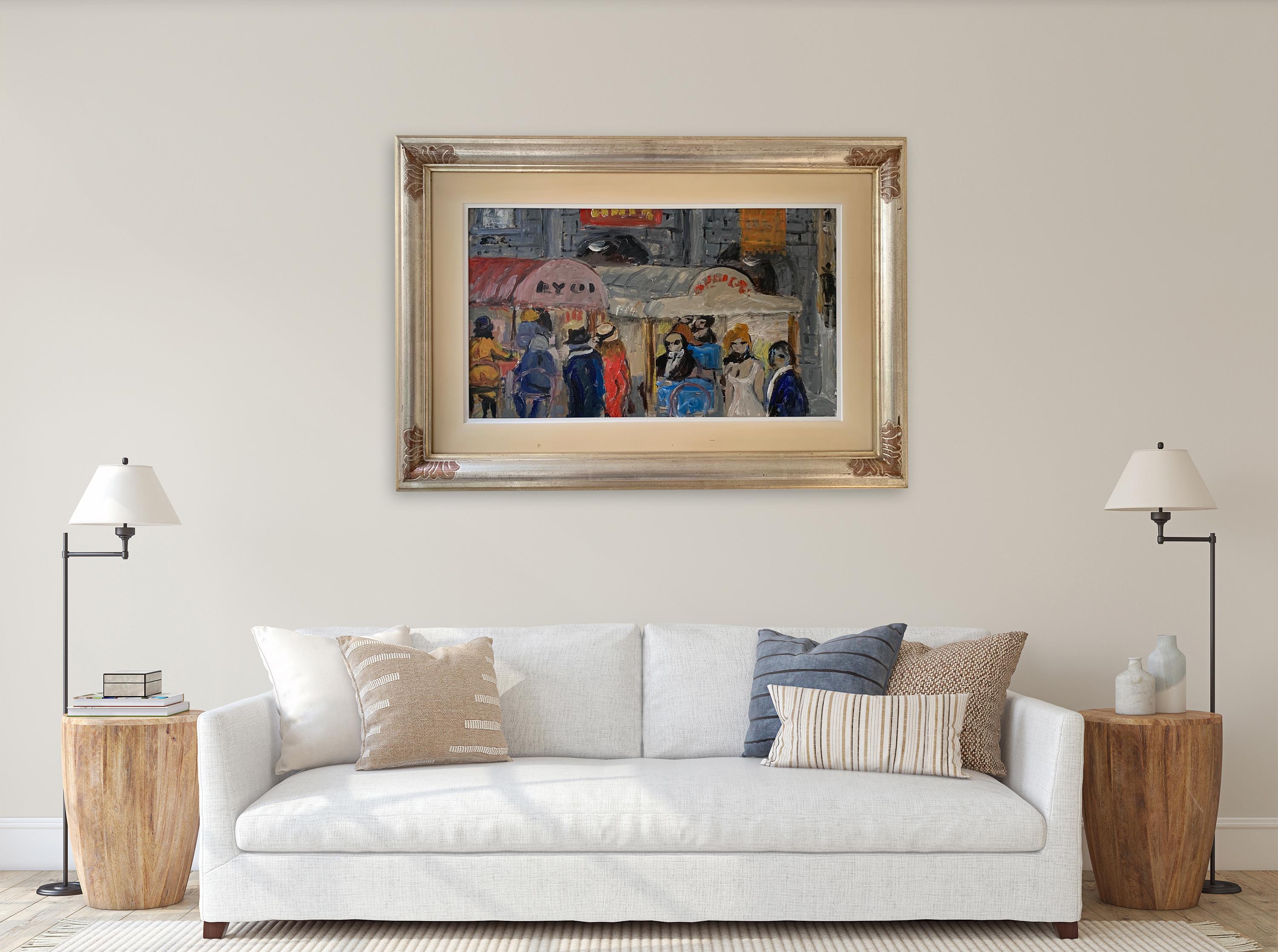 Viejo Café De Bruno Paoli - Pintura Figurativa en venta 2