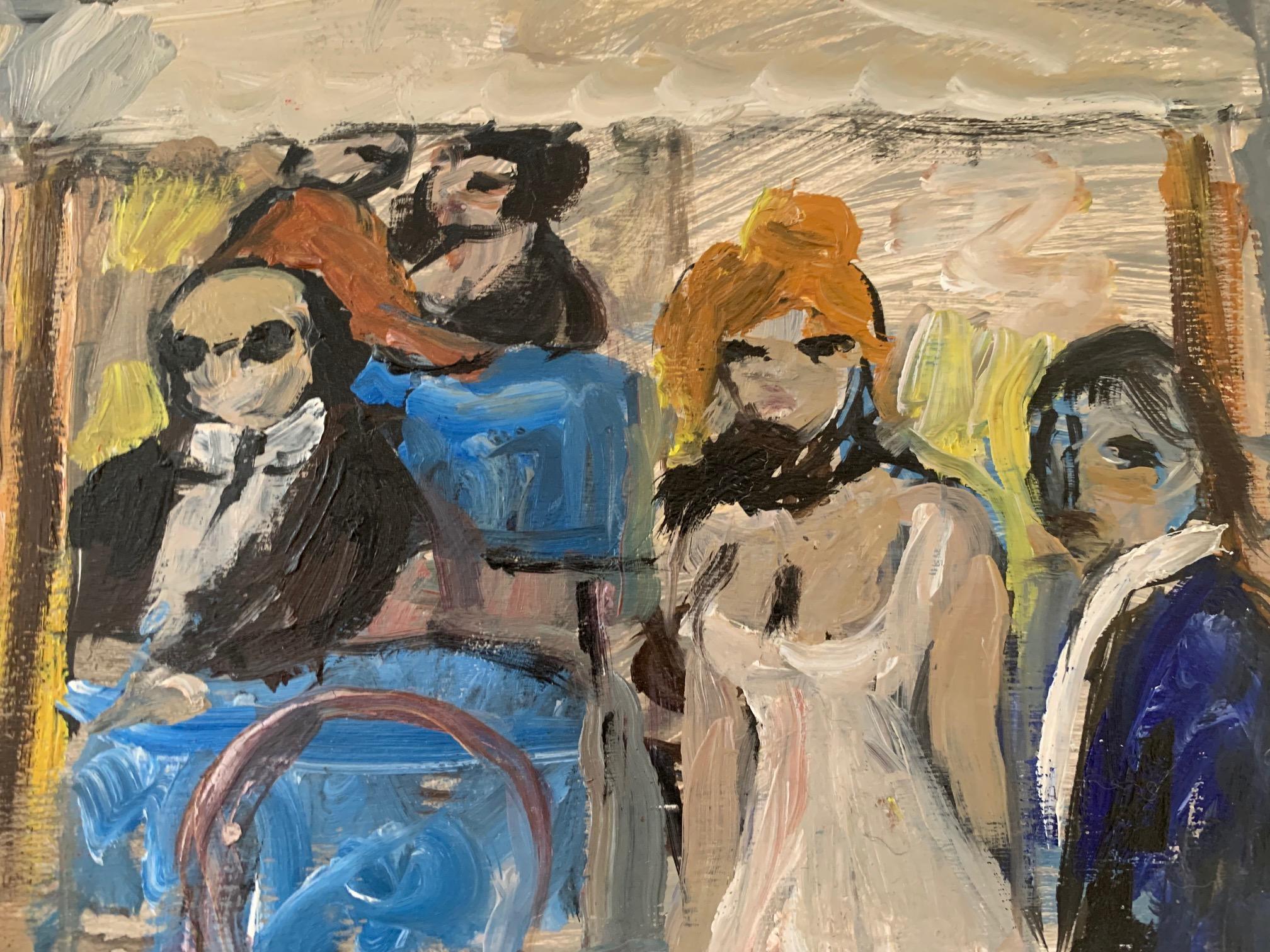 Viejo Café De Bruno Paoli - Pintura Figurativa en venta 3