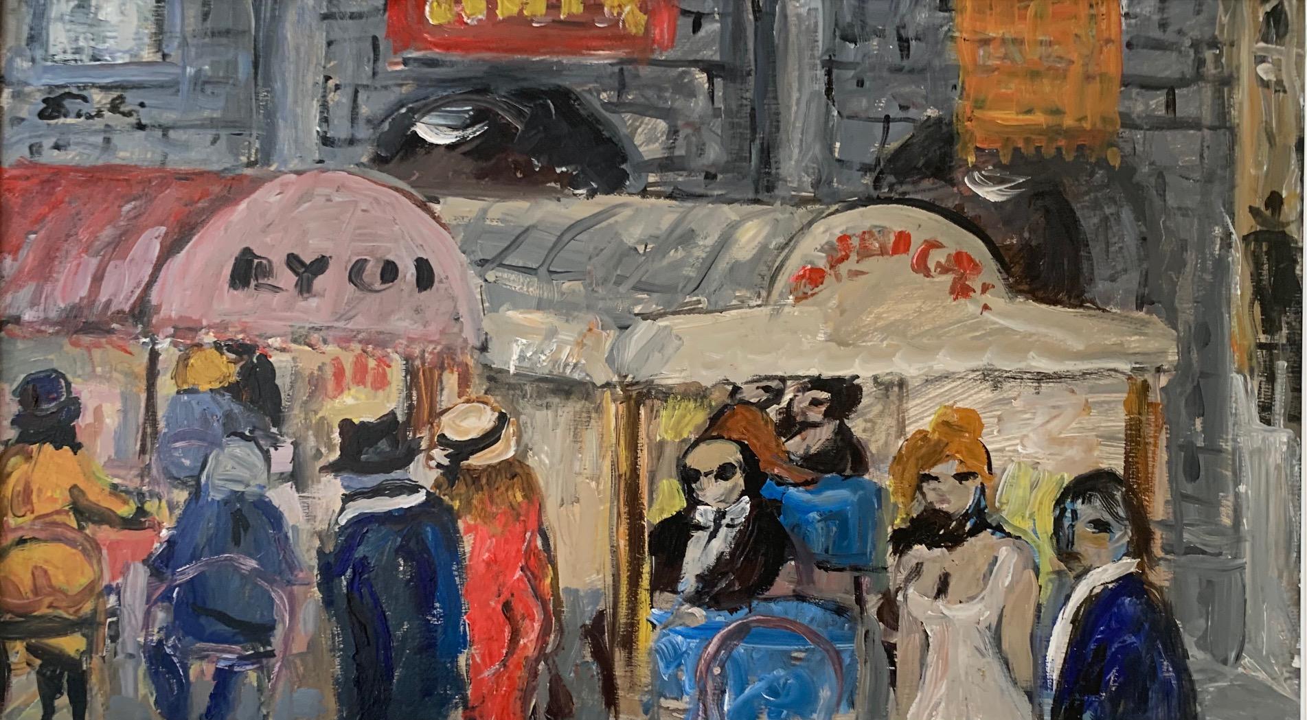 Altes Cafe von Bruno Paoli – figuratives Gemälde