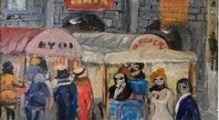 Altes Cafe von Bruno Paoli – figuratives Gemälde